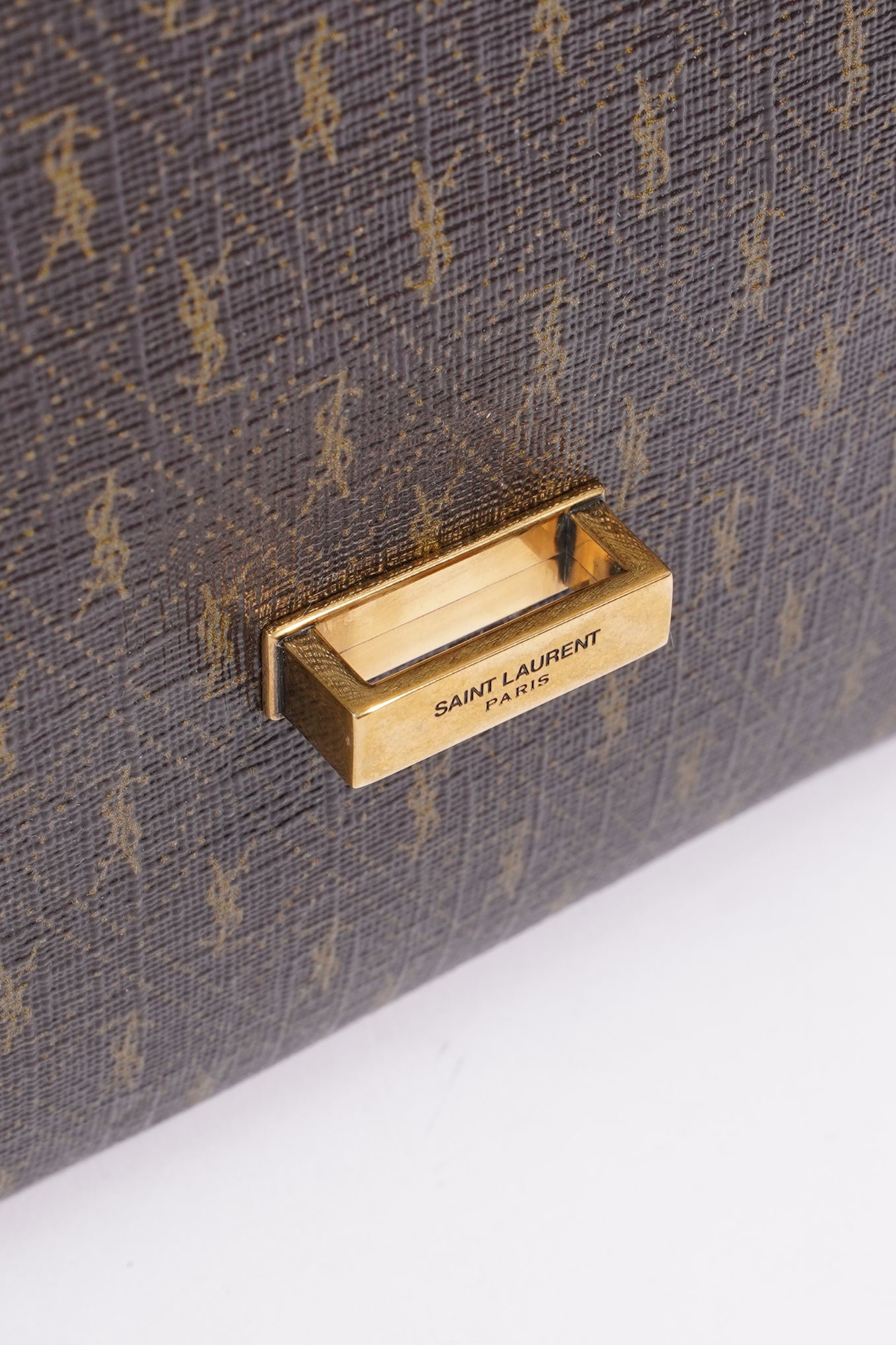 Saint Laurent Le Monagramme Small Satchel Chestnut