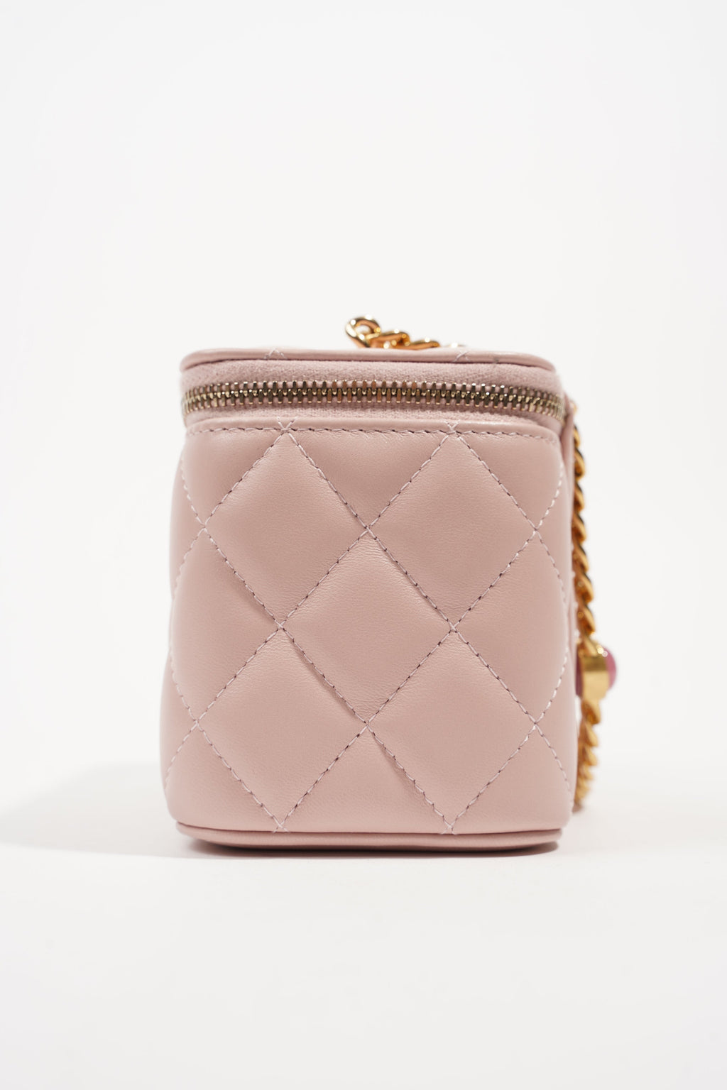Chanel Womens Vanity Case With Jewel Chain