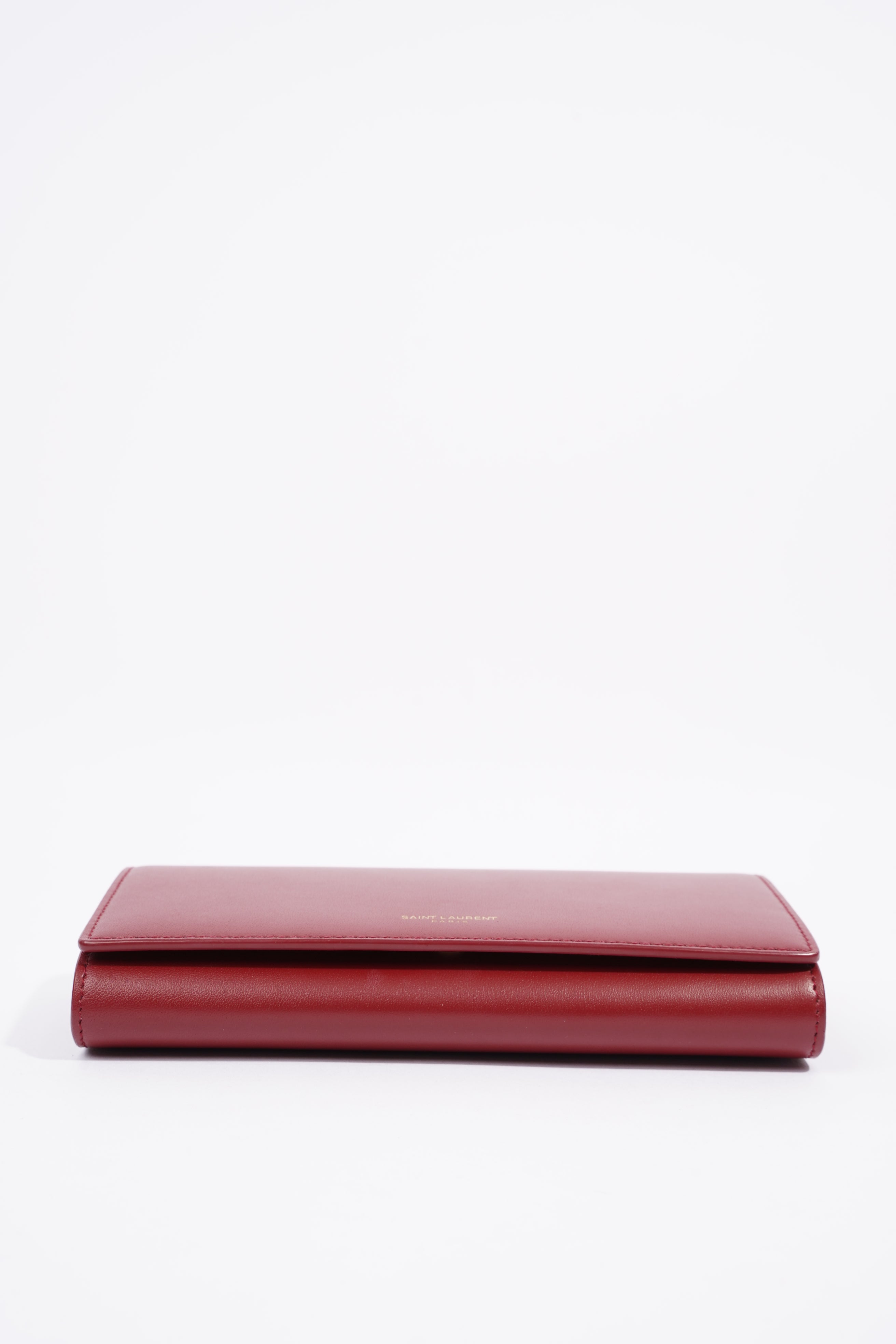 Saint Laurent Womens Mini Paris Bag Red Leather