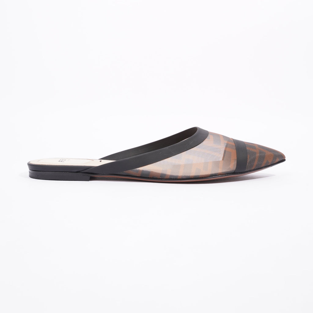 Fendi Womens Mesh Pumps Zucca Print EU 39 / UK 6