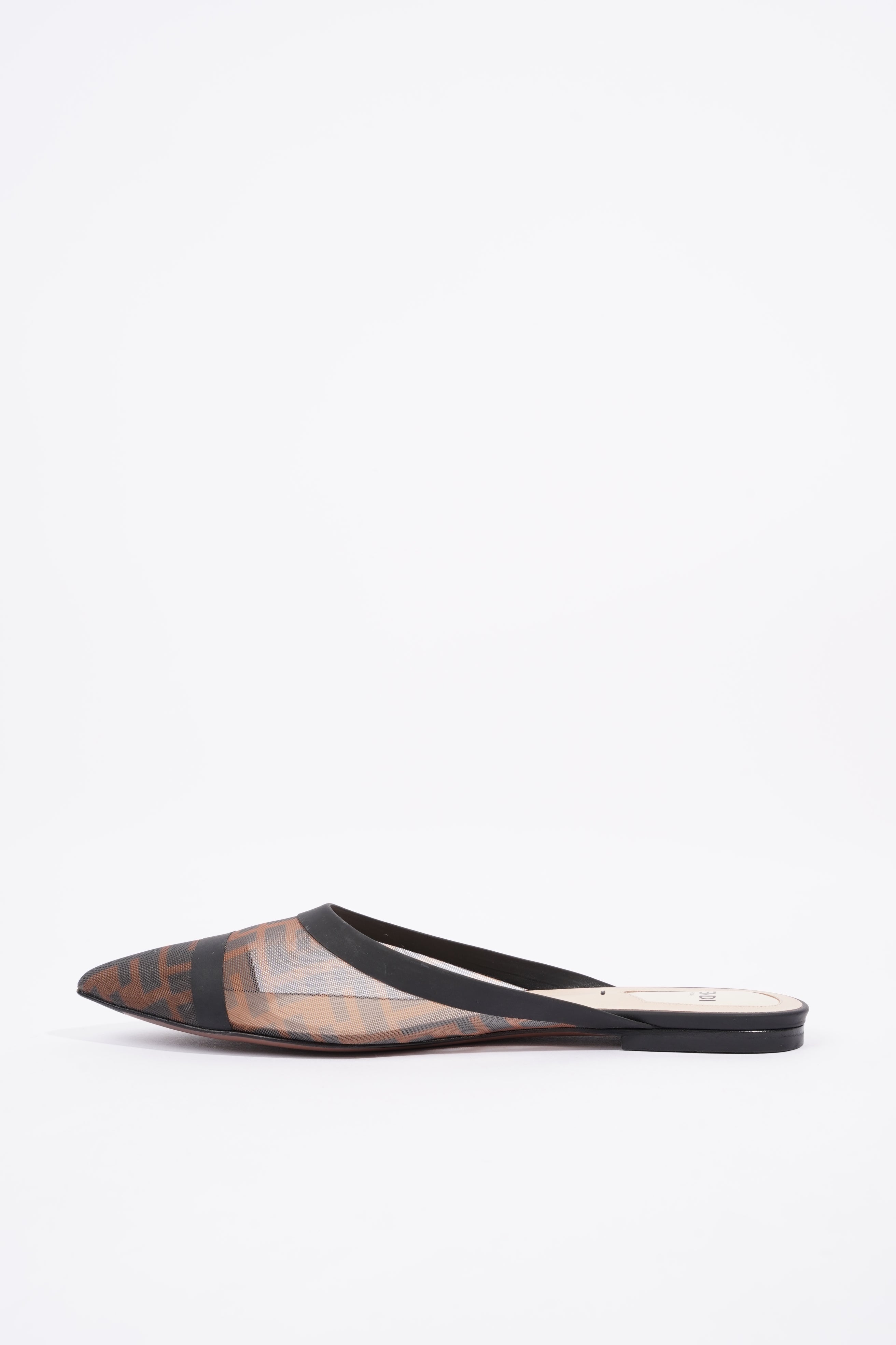 Fendi Womens Mesh Pumps Zucca Print EU 39 / UK 6