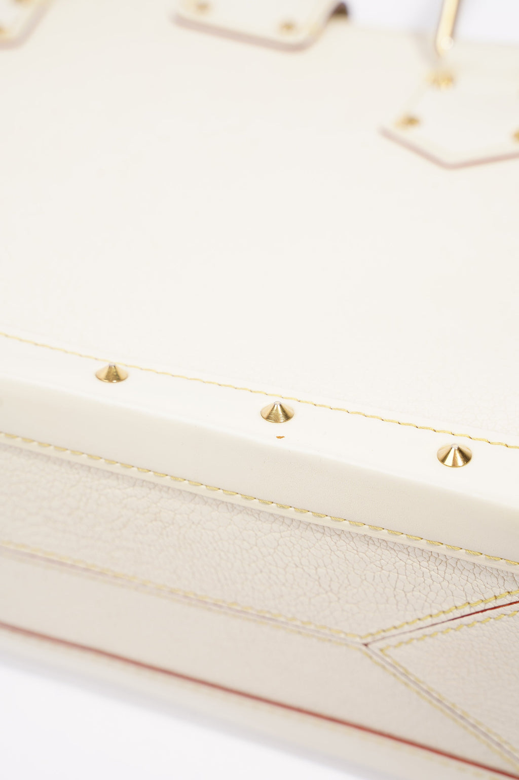 Louis Vuitton Womens Vintage Suhali Le Fabuleux Tote Bag White / Gold