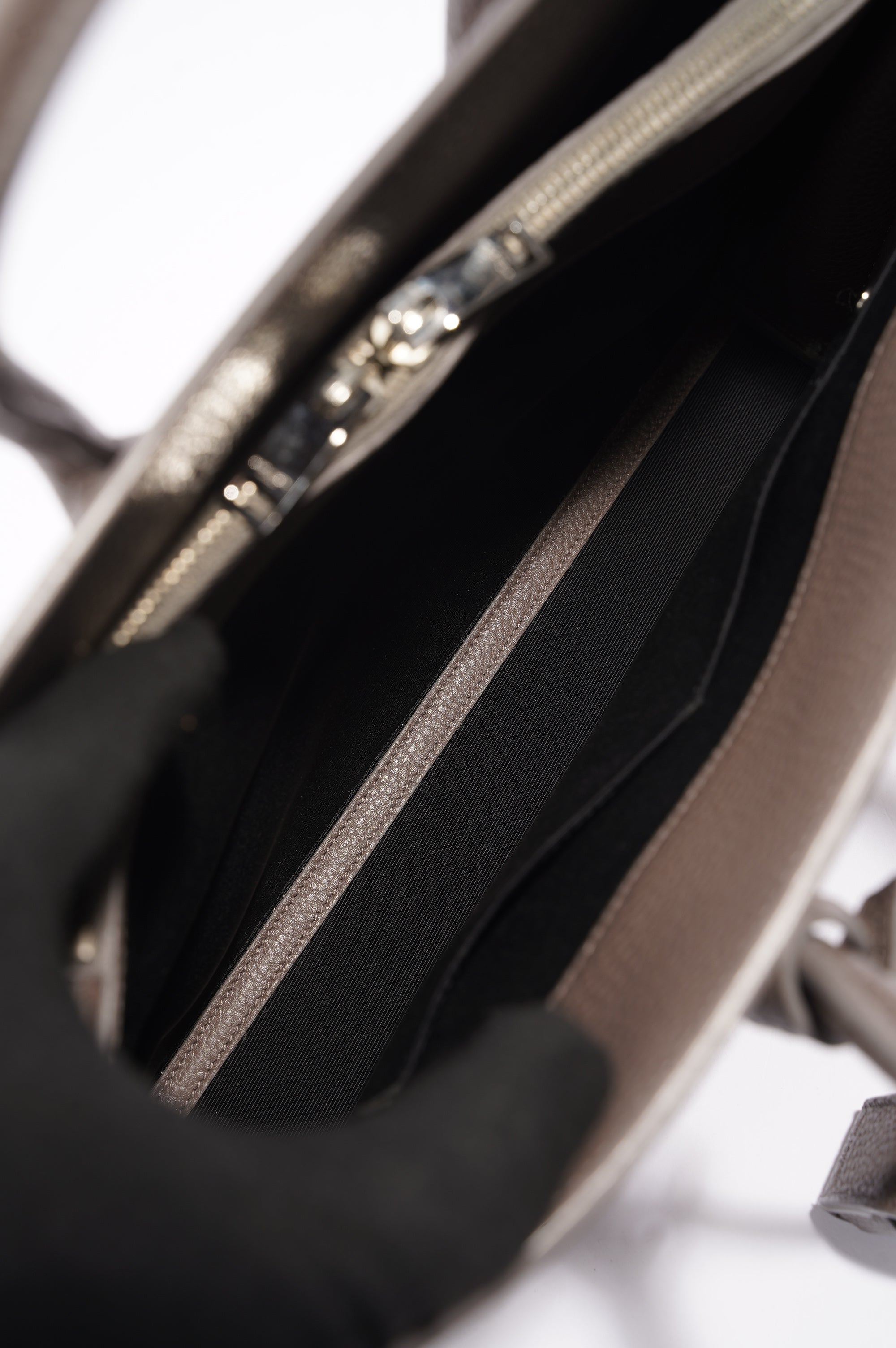 Saint Laurent Sac De Jour Tote Bag Grey Leather Small