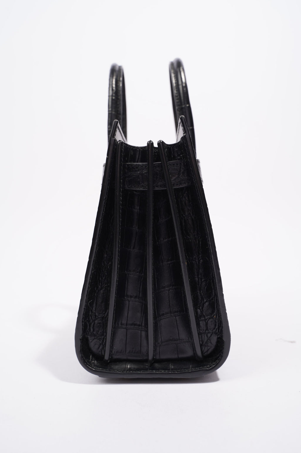 Saint Laurent Womens Sac De Jour Black / Croc Nano