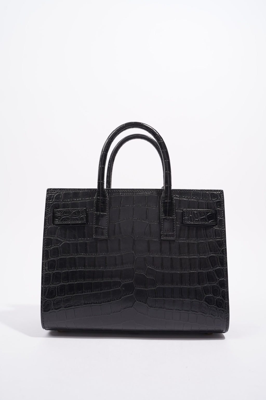 Saint Laurent Womens Sac De Jour Black / Croc Nano