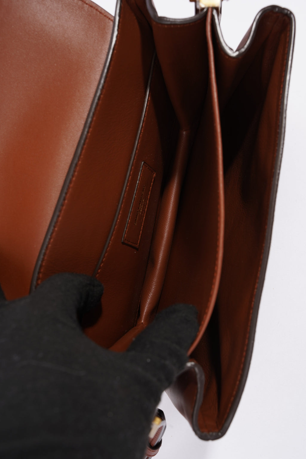 Saint Laurent Le Monagramme Small Satchel Chestnut