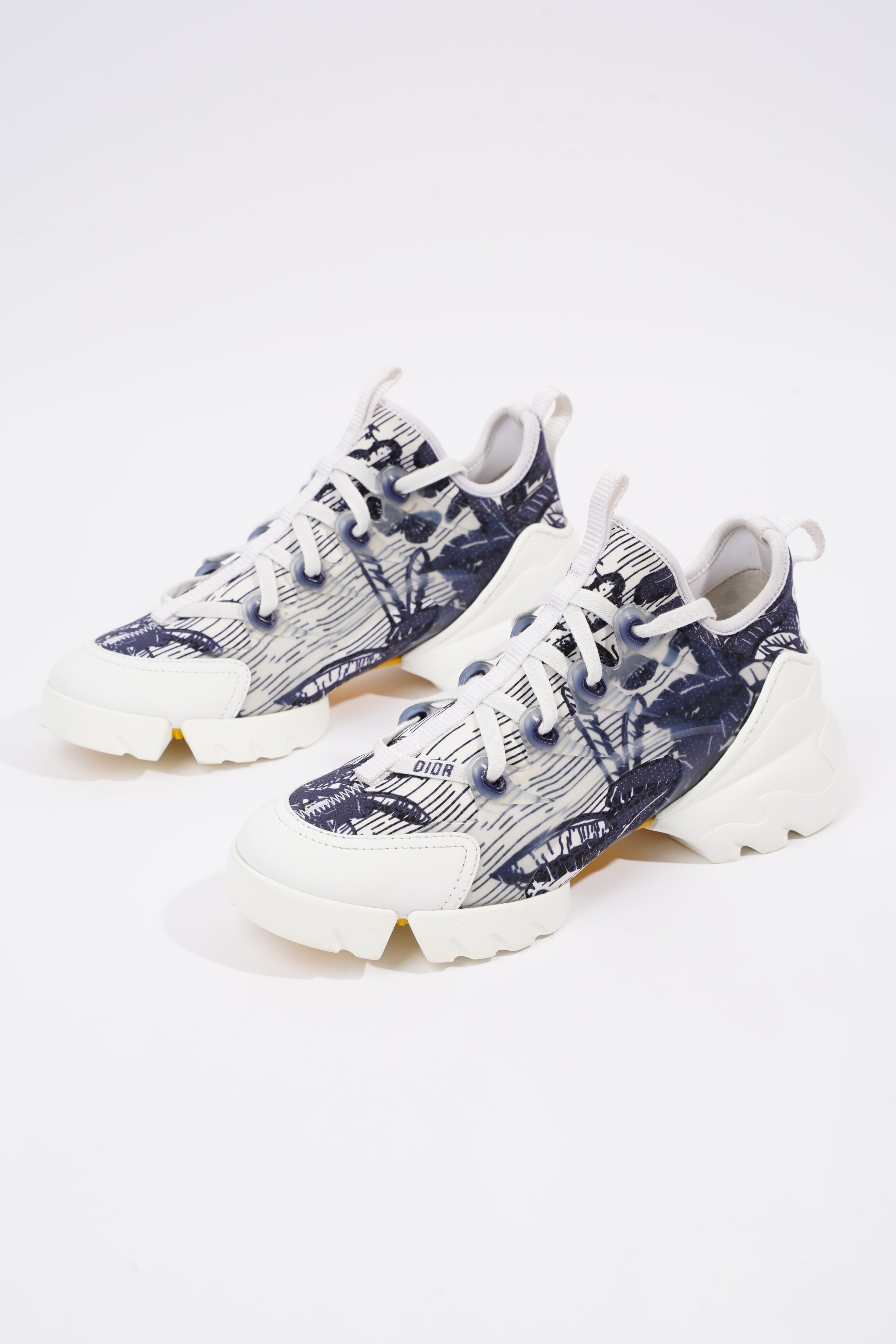 Christian Dior Womens D-Connect White / Blue EU 36.5 / UK 3.5