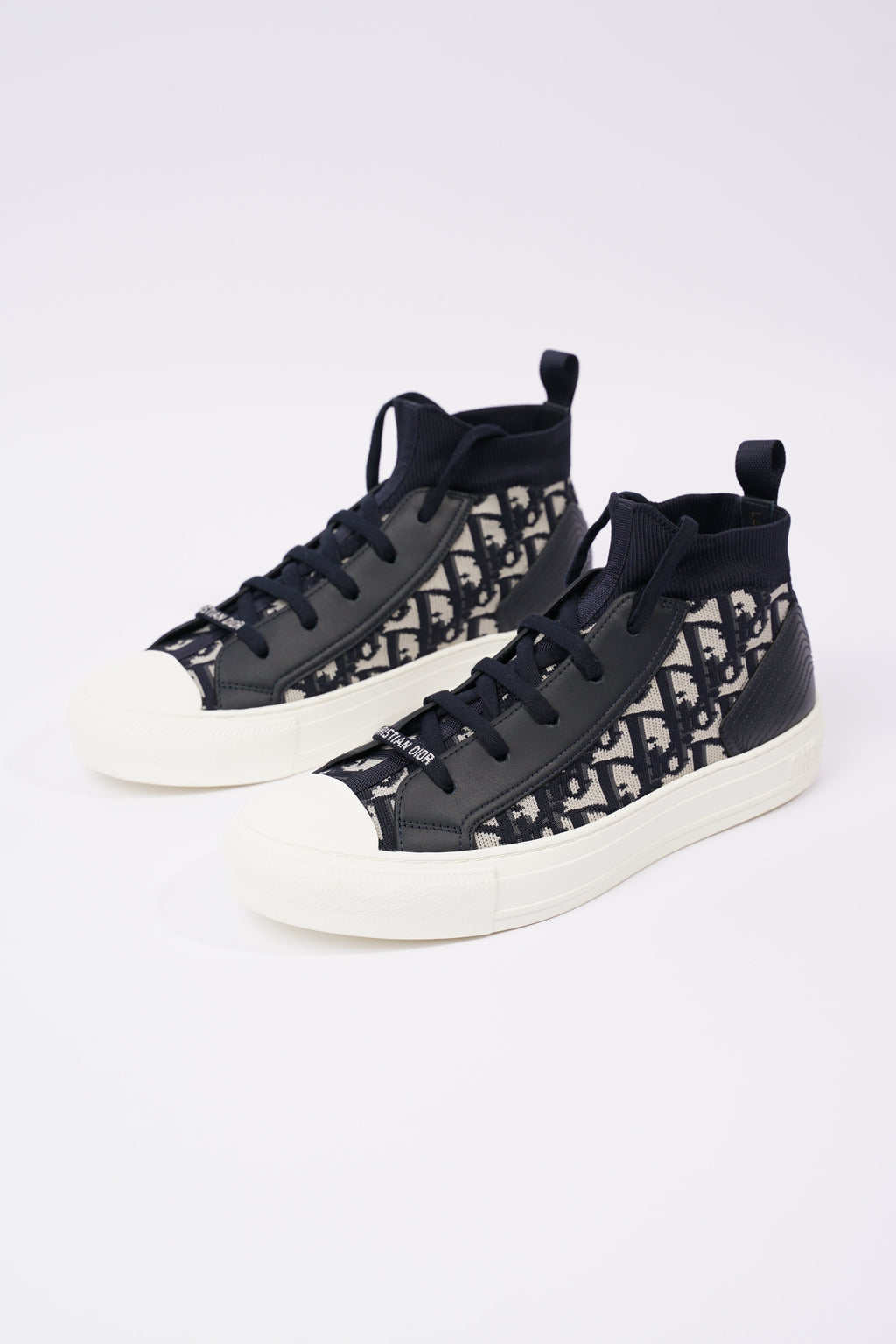 Christian Dior Womens Walk n' Dior High Top Navy / White EU 40 / UK 7