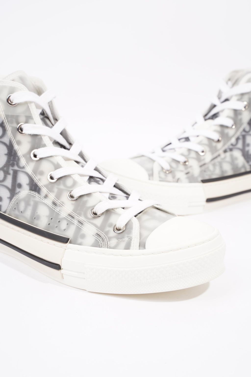 Christian Dior Mens B23 High Top Grey / Oblique EU 40 / UK 6