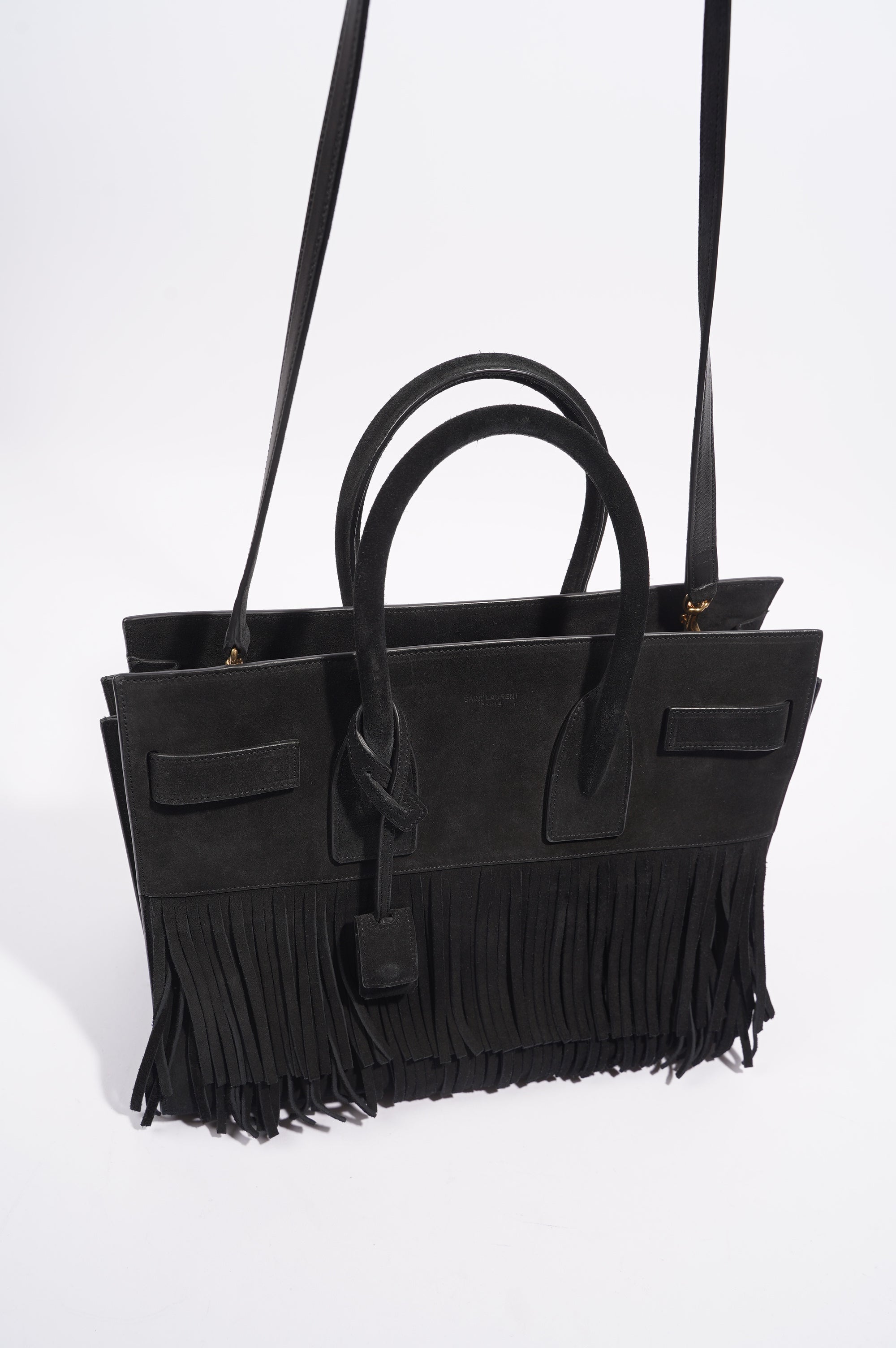 Saint Laurent Womens Sac De Jour Black Small