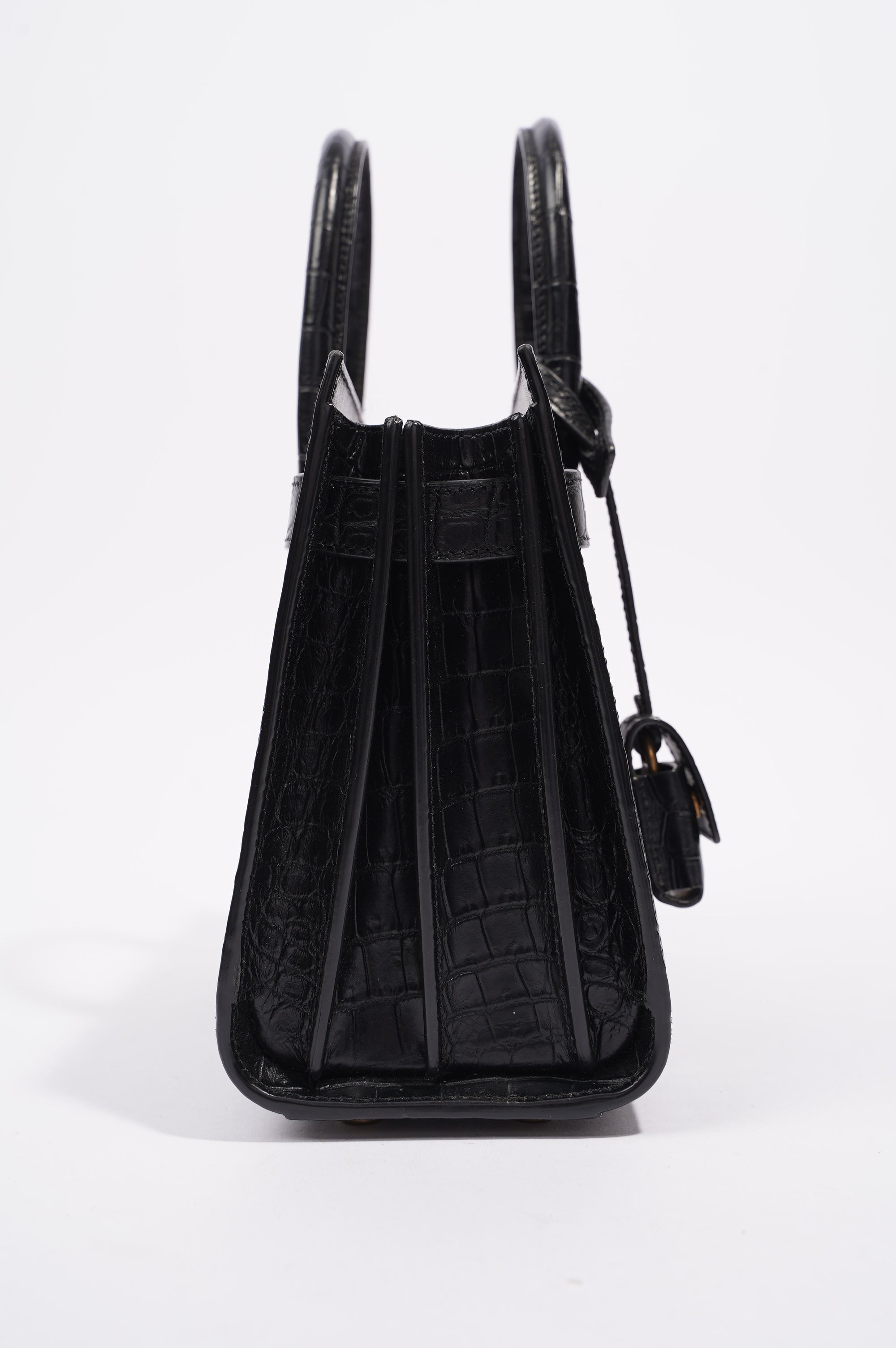 Saint Laurent Womens Sac De Jour Black / Croc Nano