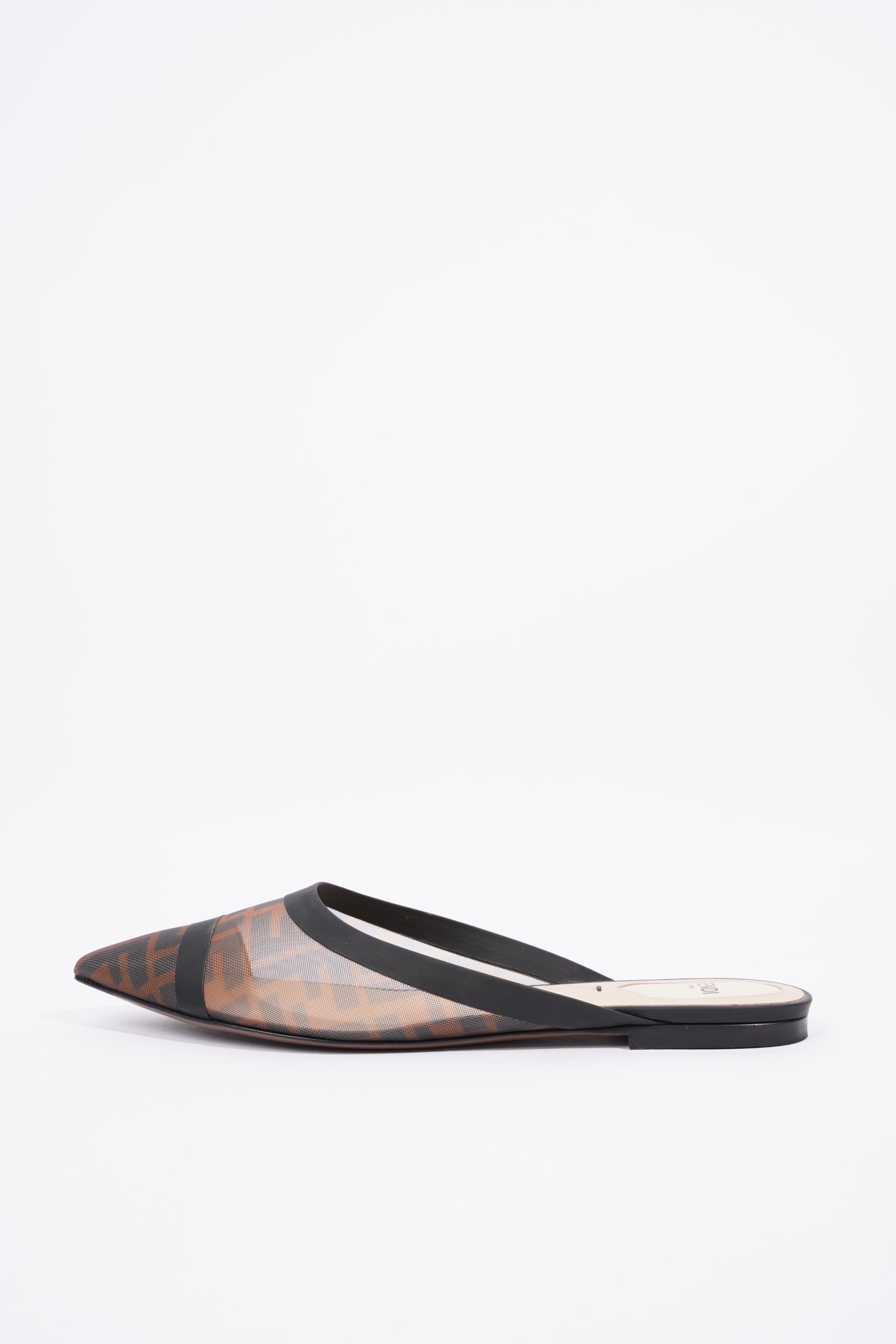 Fendi Womens Mesh Pumps Zucca Print EU 39 / UK 6