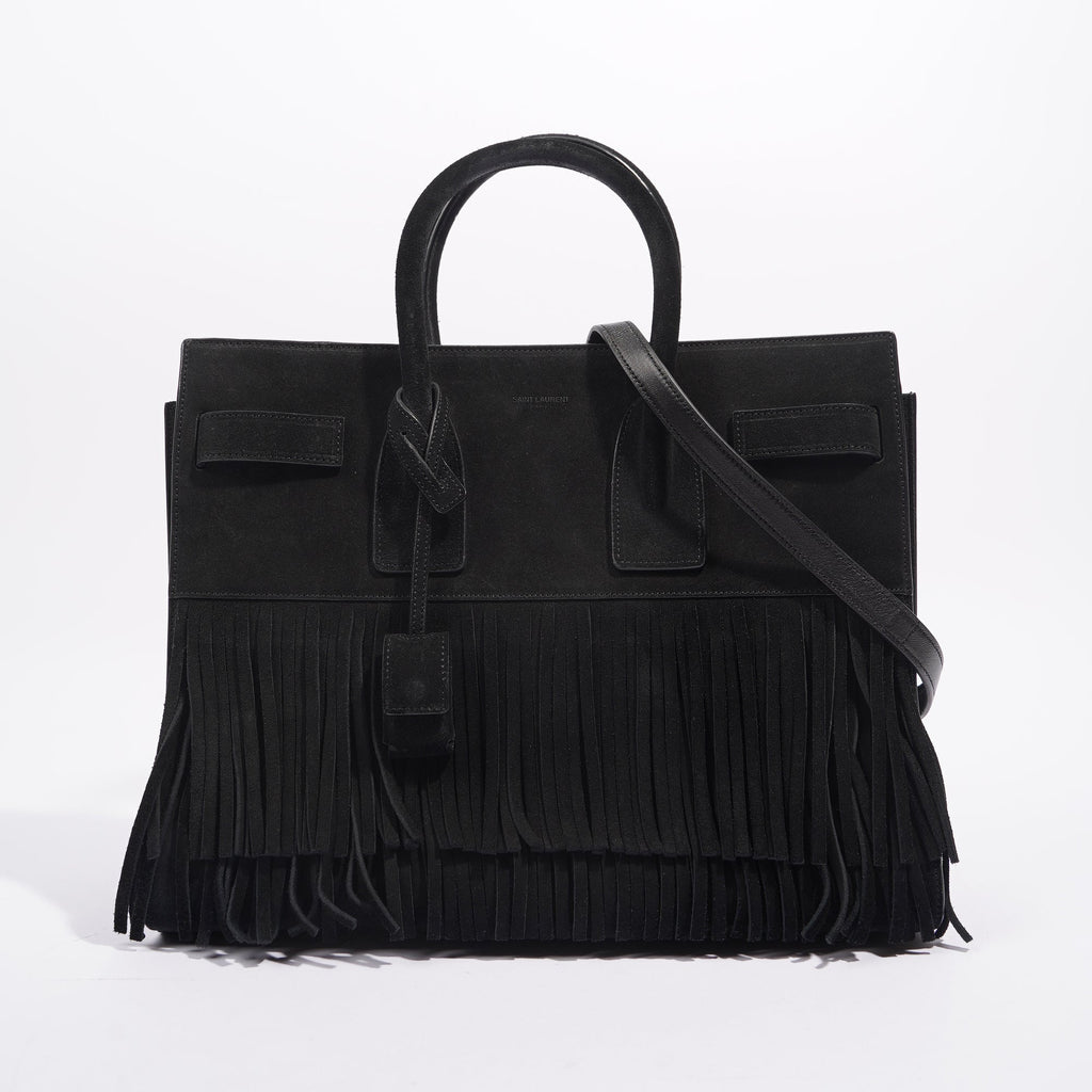 Saint Laurent Womens Sac De Jour Black Small