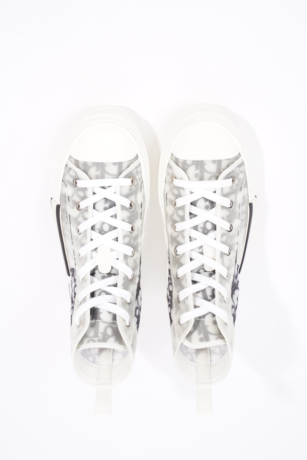 Christian Dior Mens B23 High Top Grey / Oblique EU 40 / UK 6