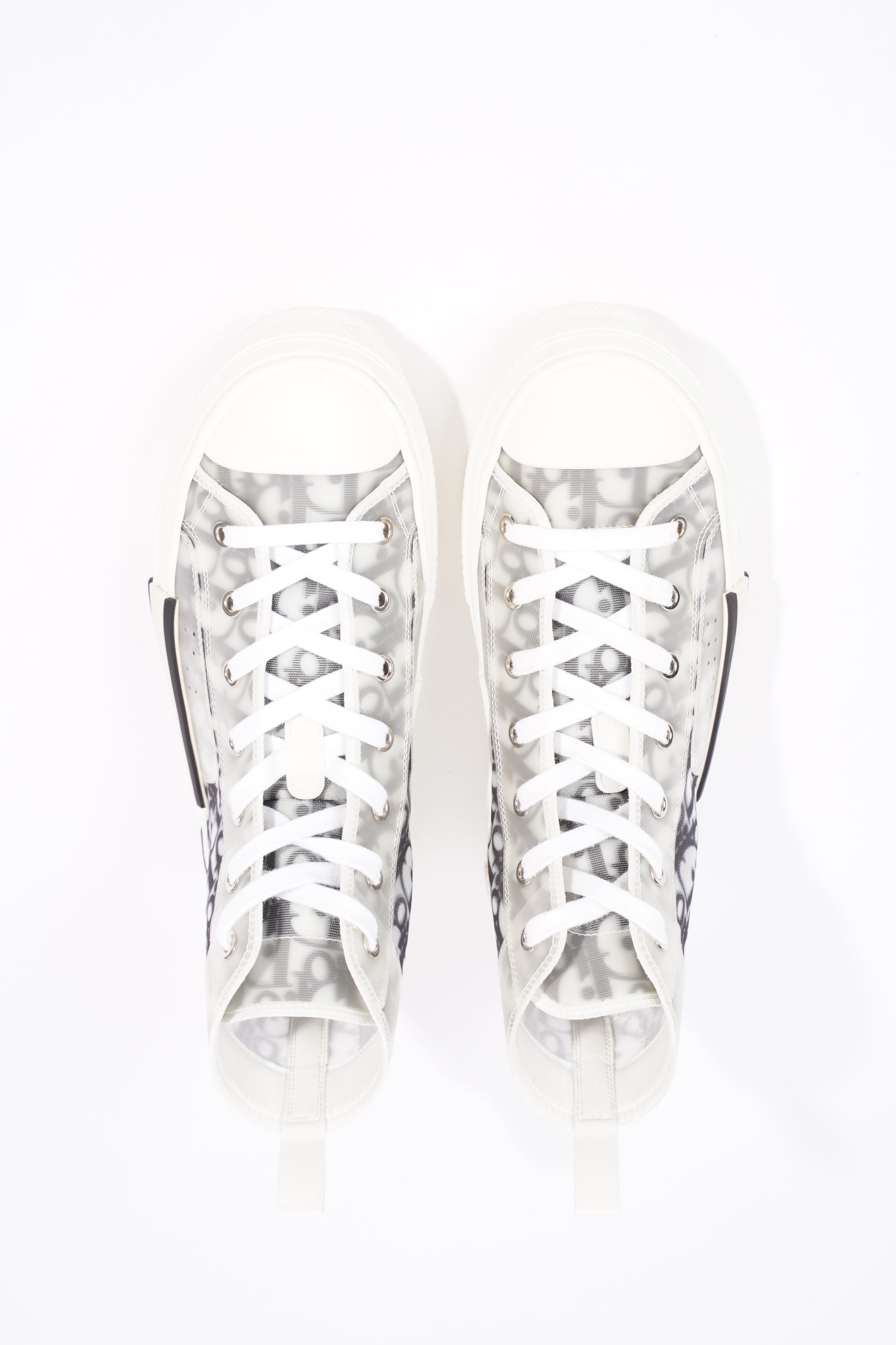 Christian Dior Mens B23 High Top Grey / Oblique EU 40 / UK 6