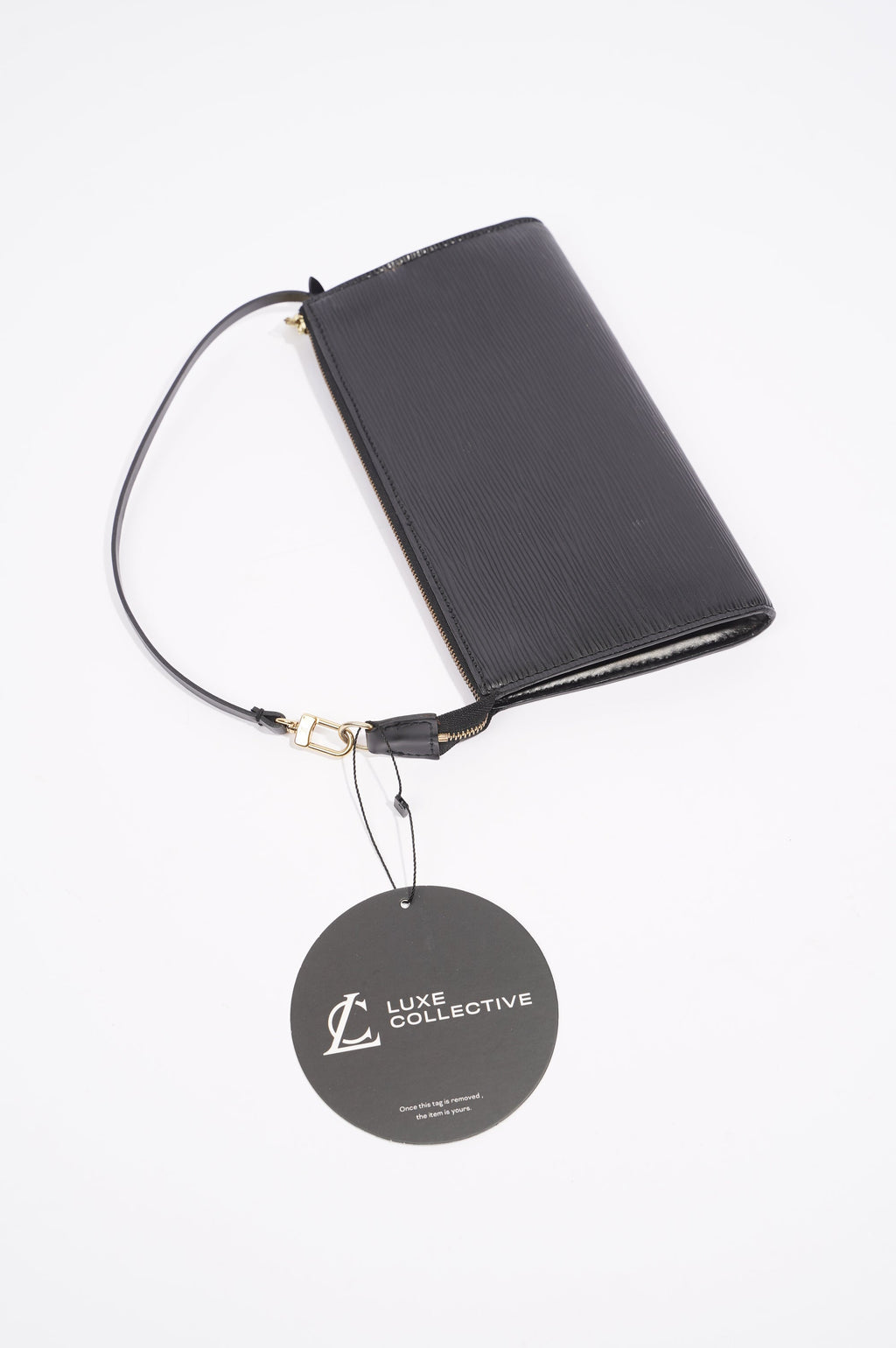 Louis Vuitton Womens Pochette Accessoire Black Epi Leather