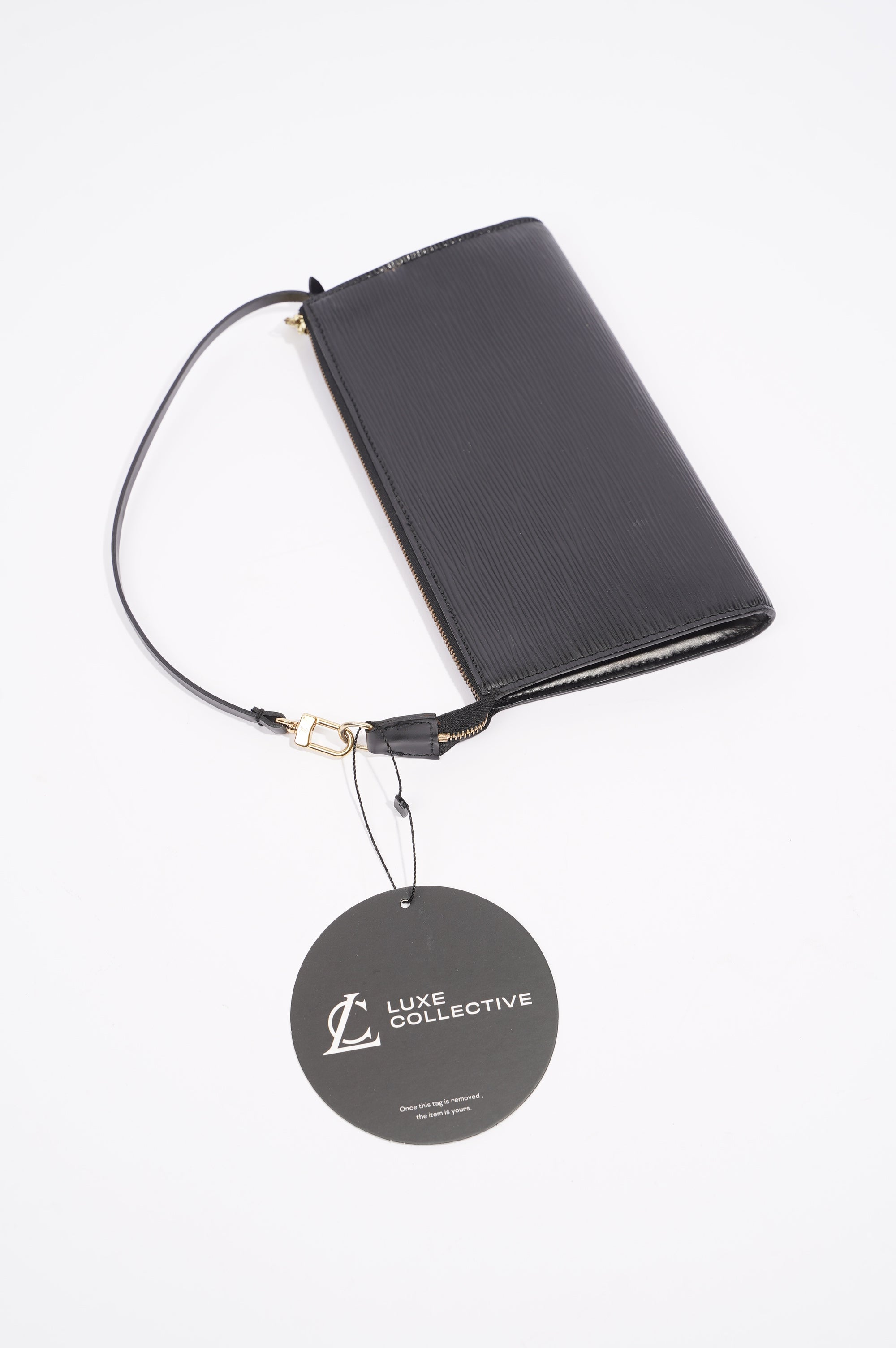 Louis Vuitton Womens Pochette Accessoire Black Epi Leather