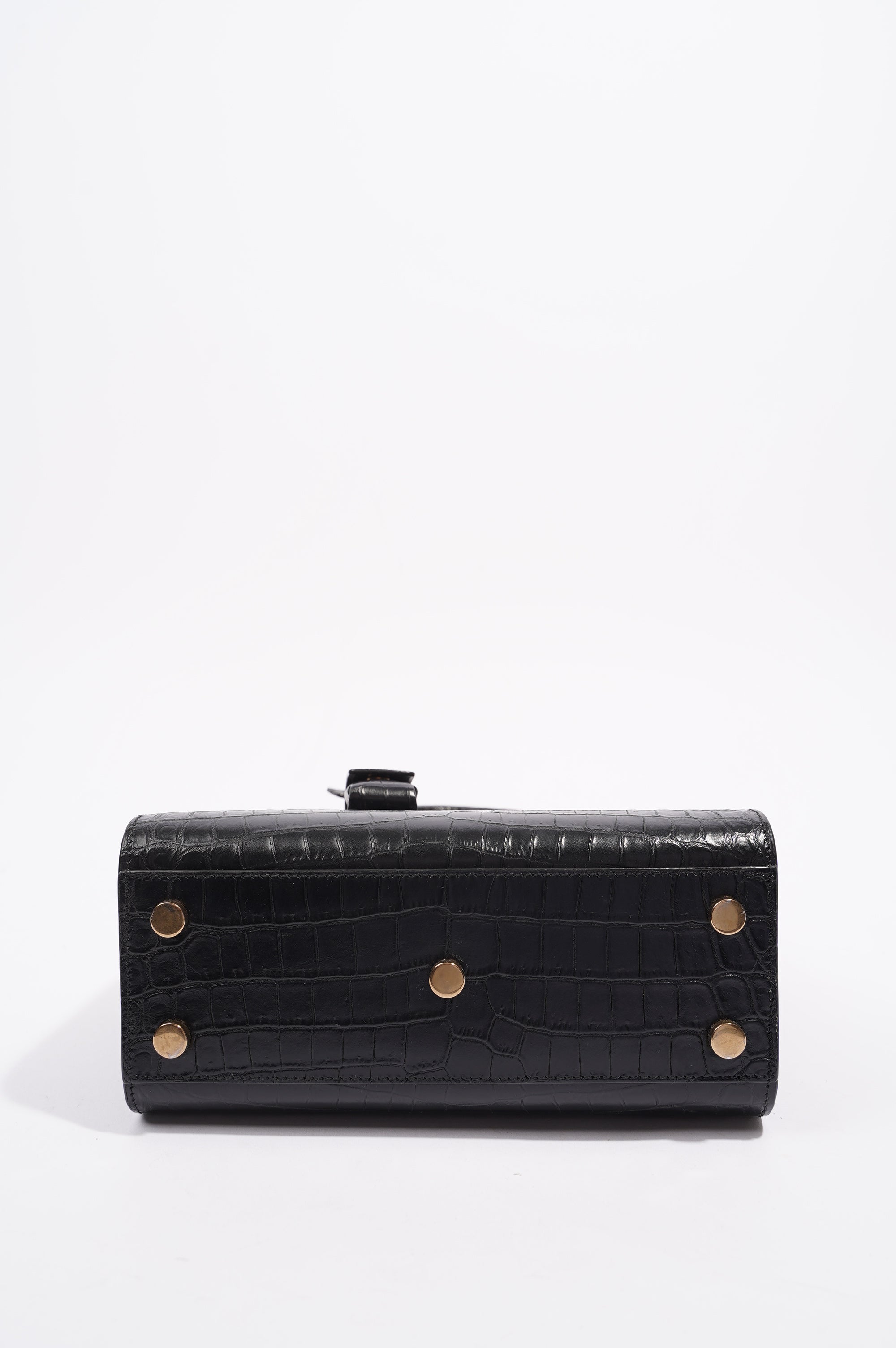 Saint Laurent Womens Sac De Jour Black / Croc Nano