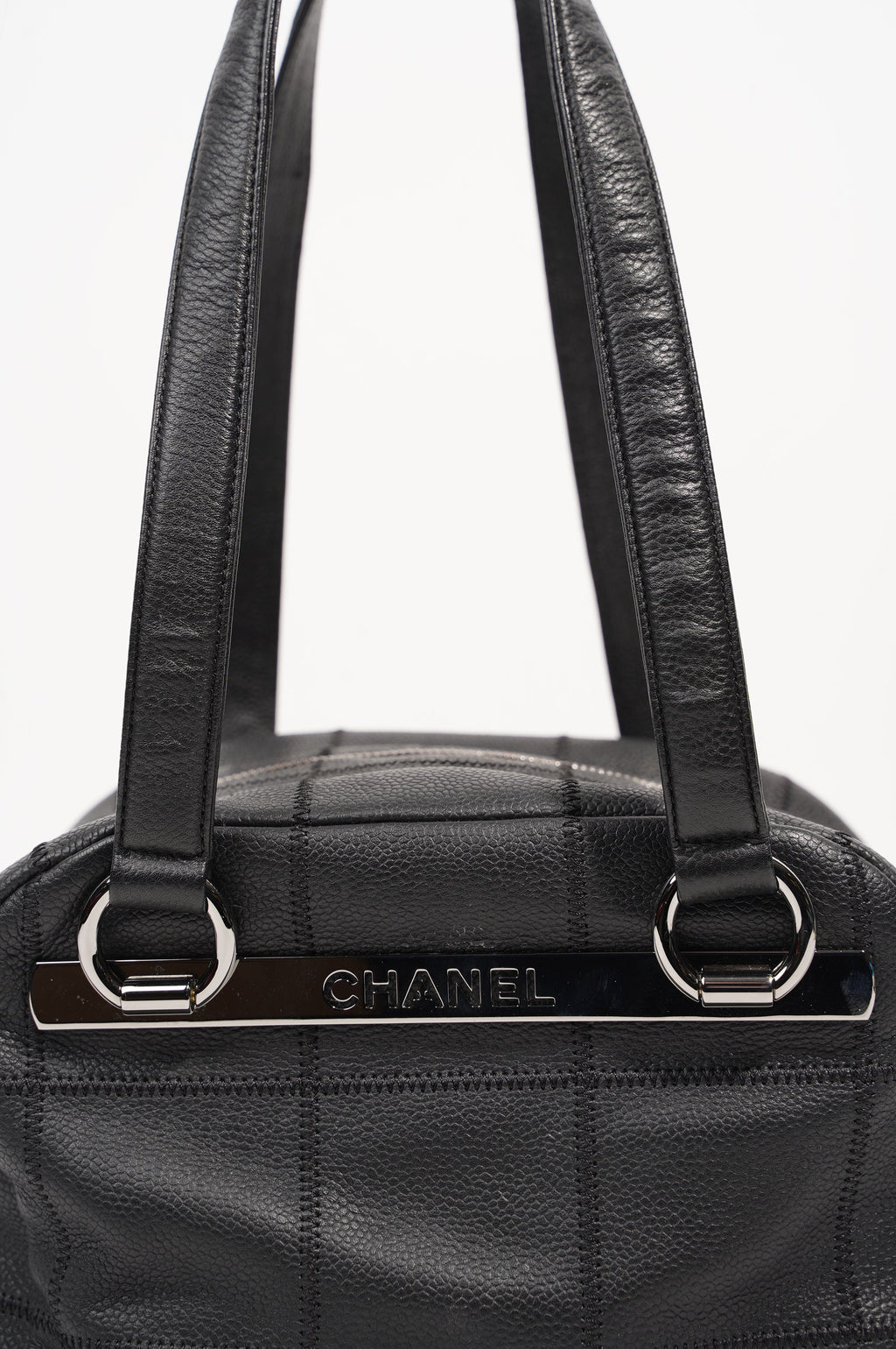 Chanel Womens Chocolate Box Bowling Bag Small