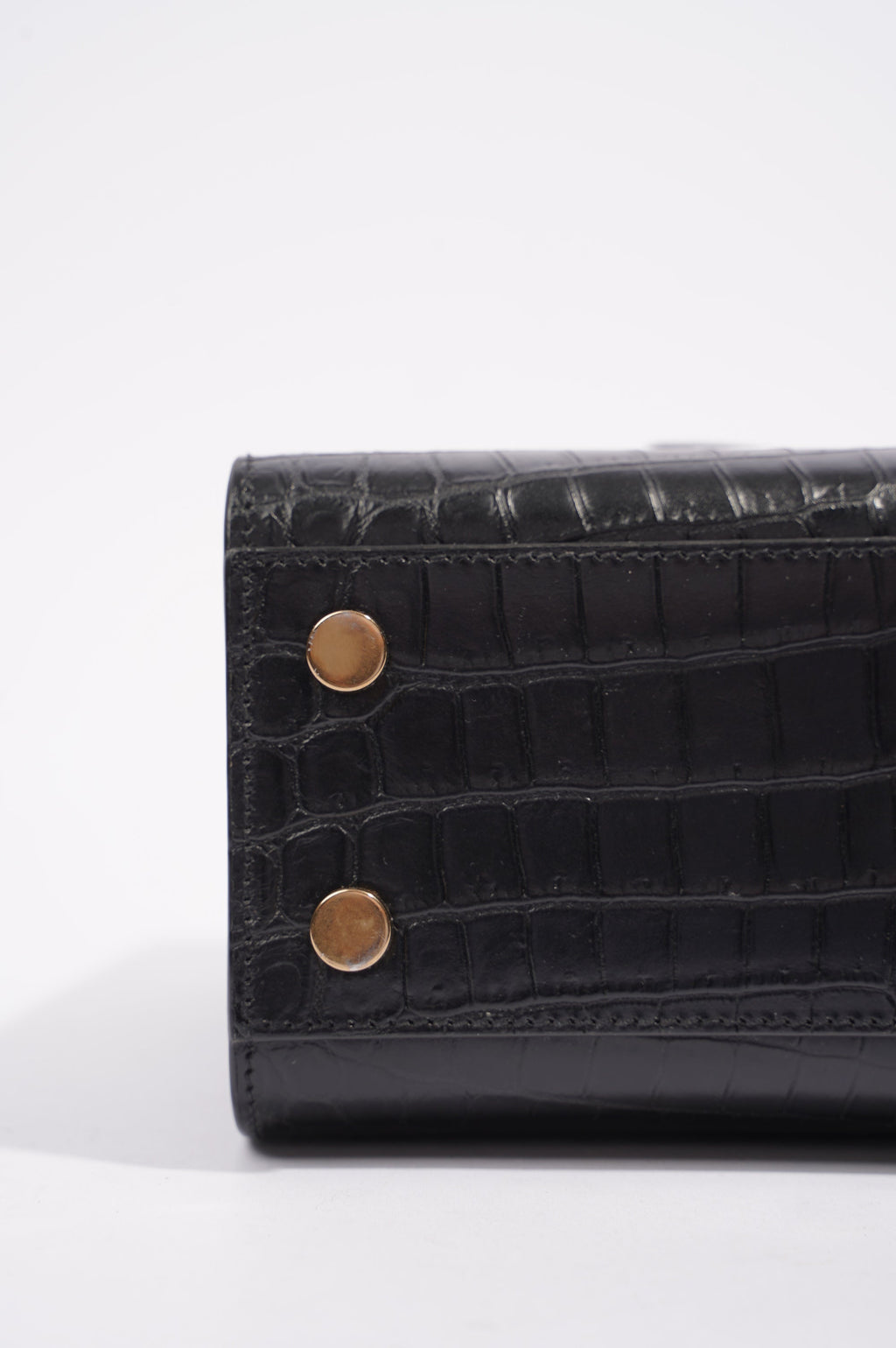 Saint Laurent Womens Sac De Jour Black / Croc Nano
