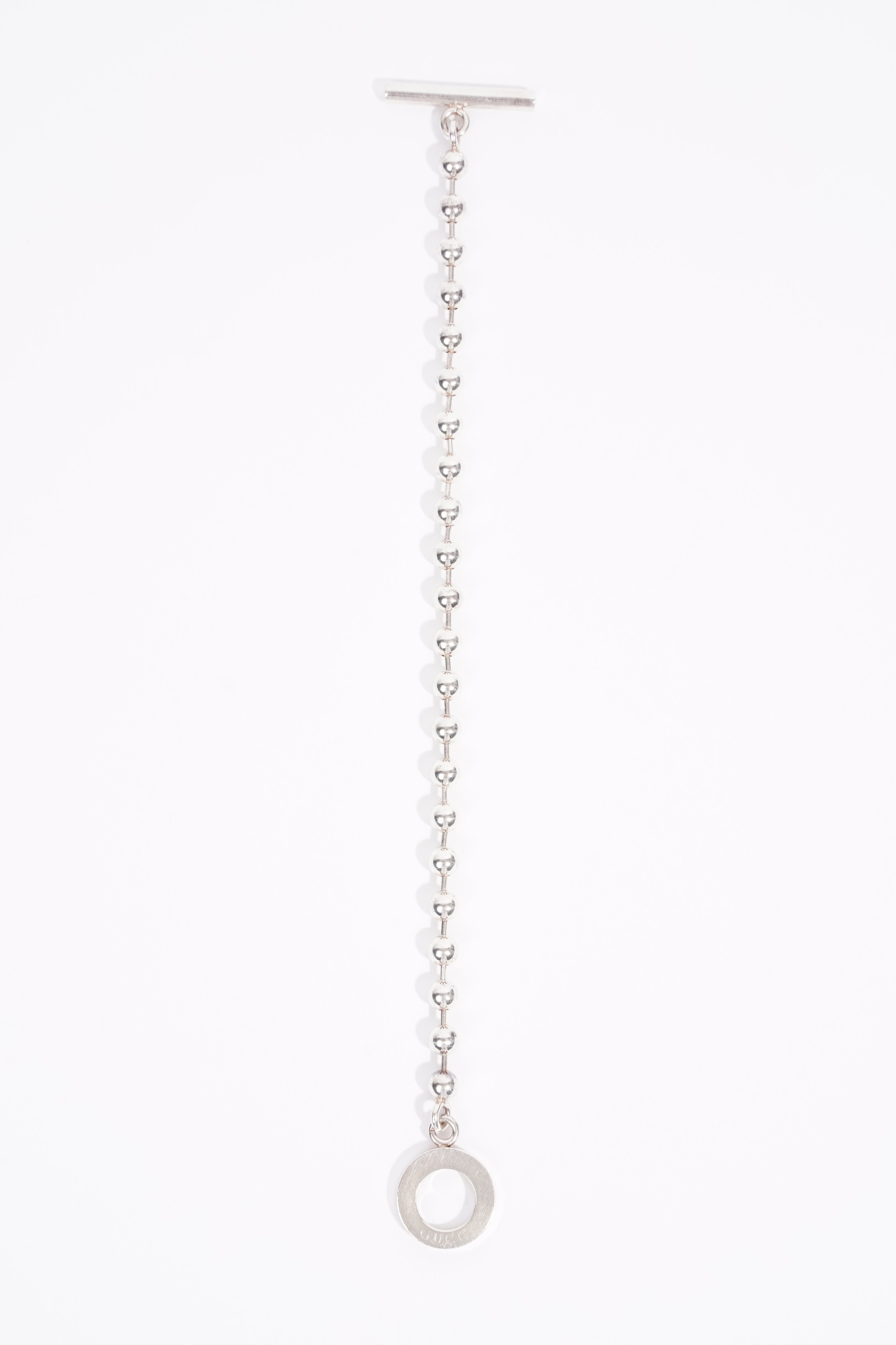 Gucci Boule Chain Bracelet Sterling Silver