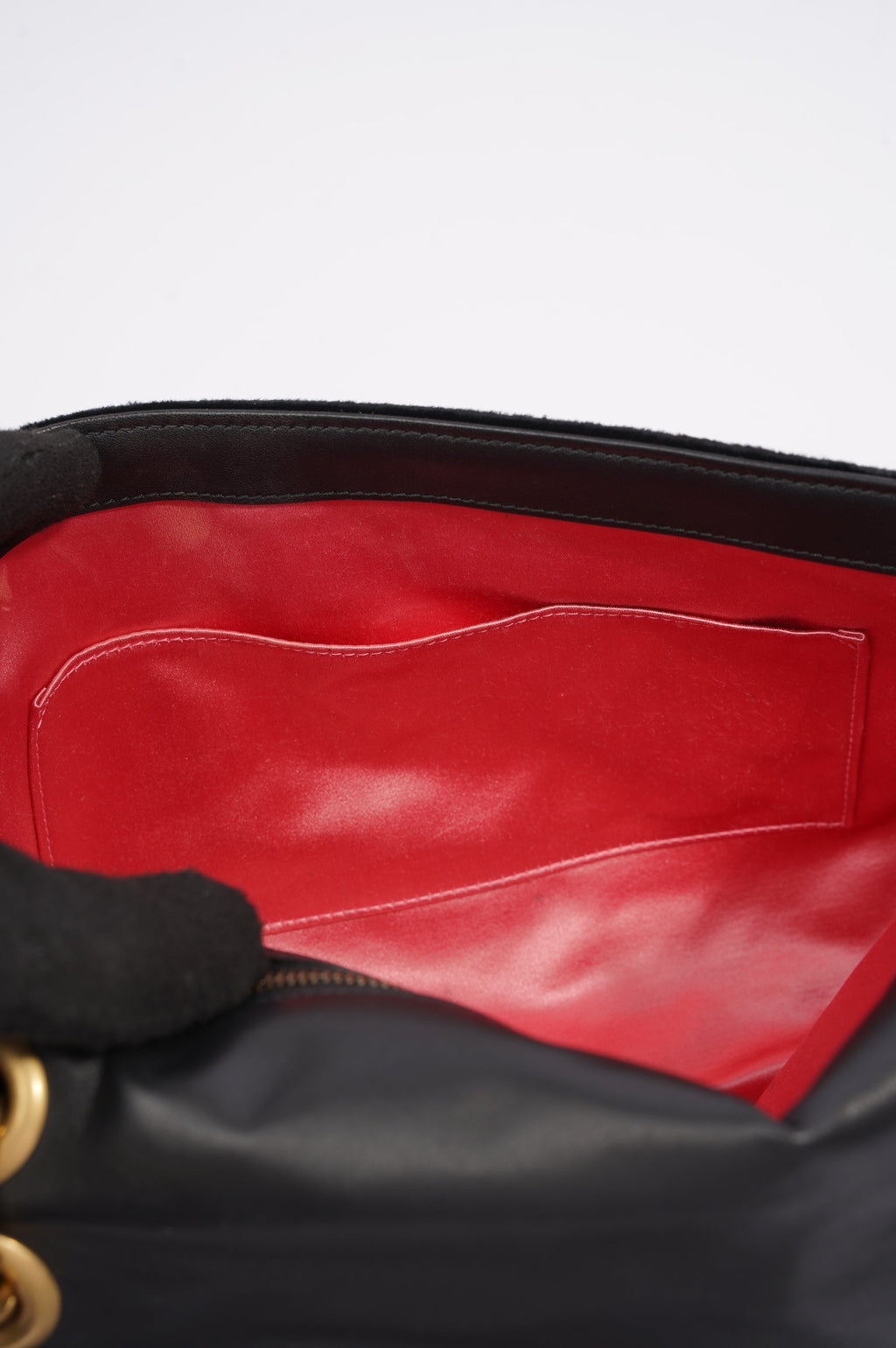 Gucci Mamont Loved Flap Black Embroidery / Velvet Medium