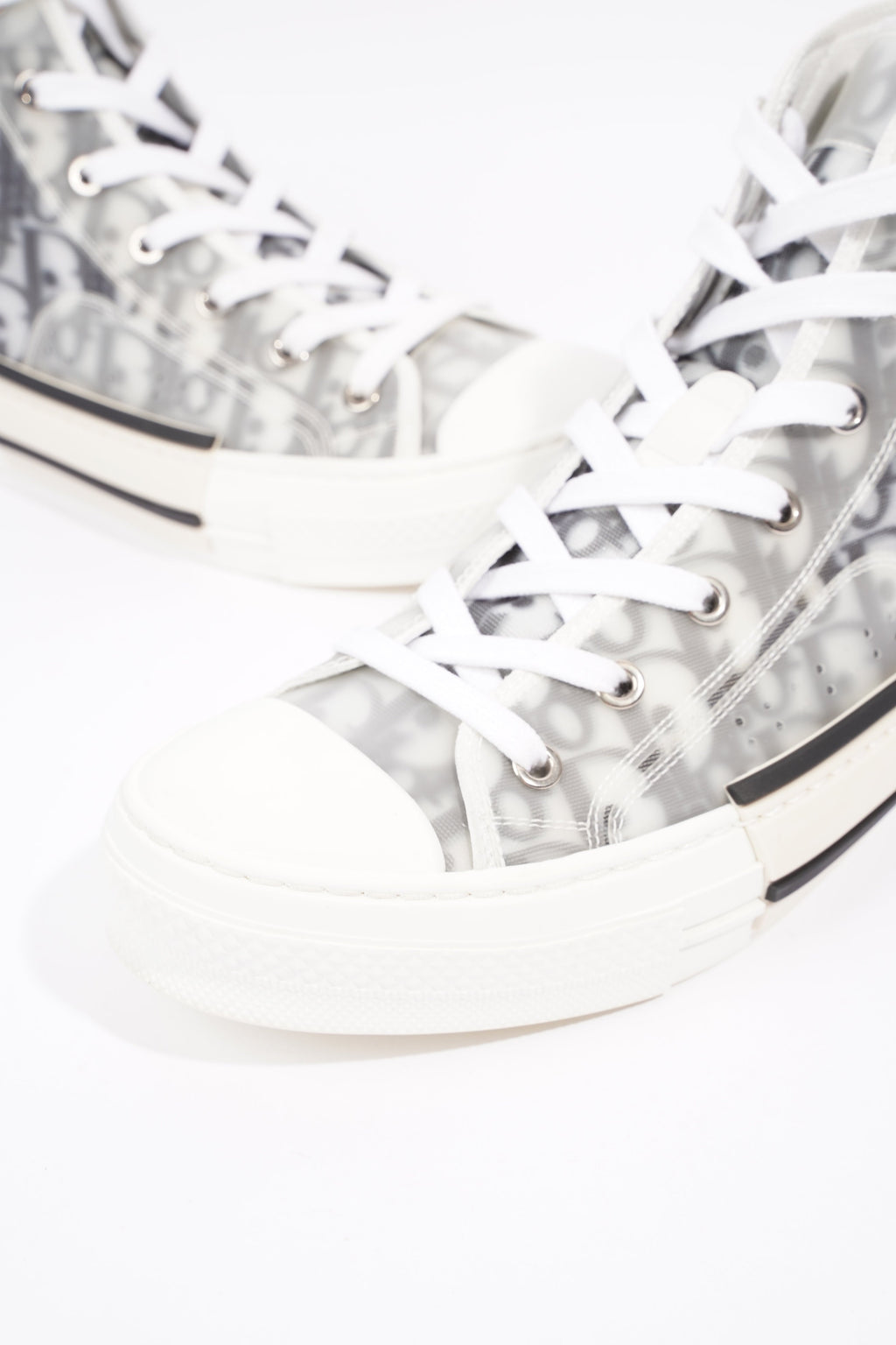 Christian Dior Mens B23 High Top Grey / Oblique EU 40 / UK 6
