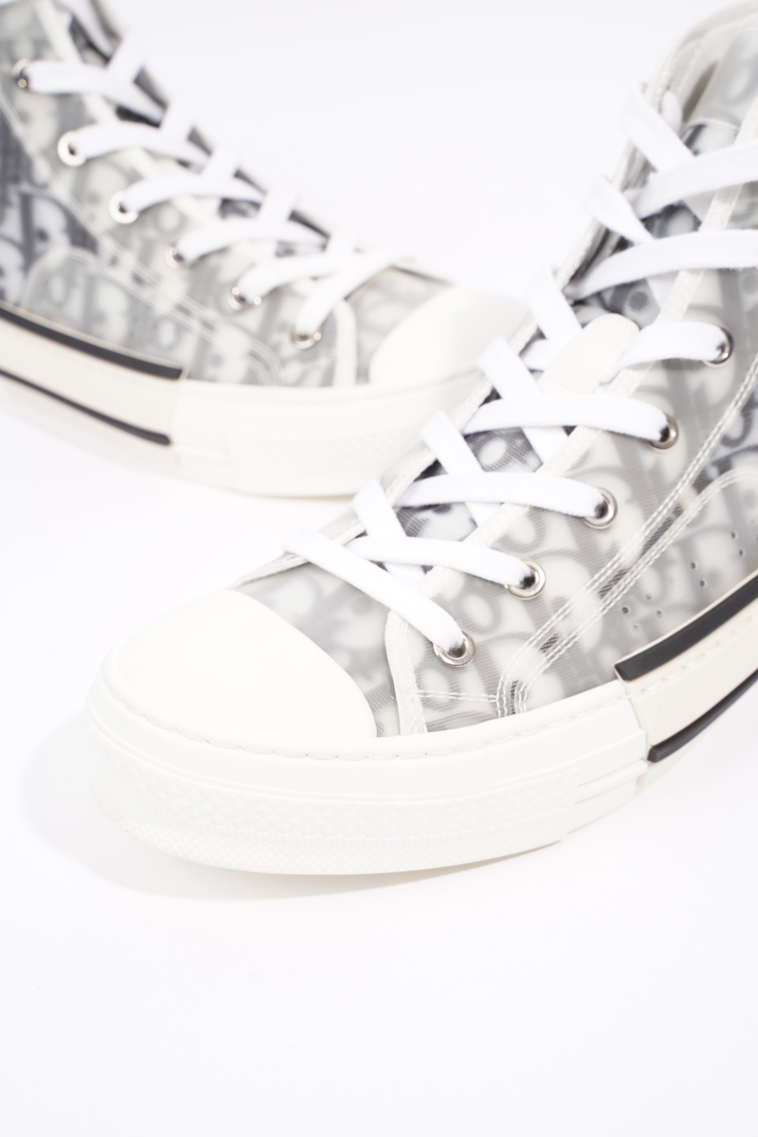 Christian Dior Mens B23 High Top Grey / Oblique EU 40 / UK 6