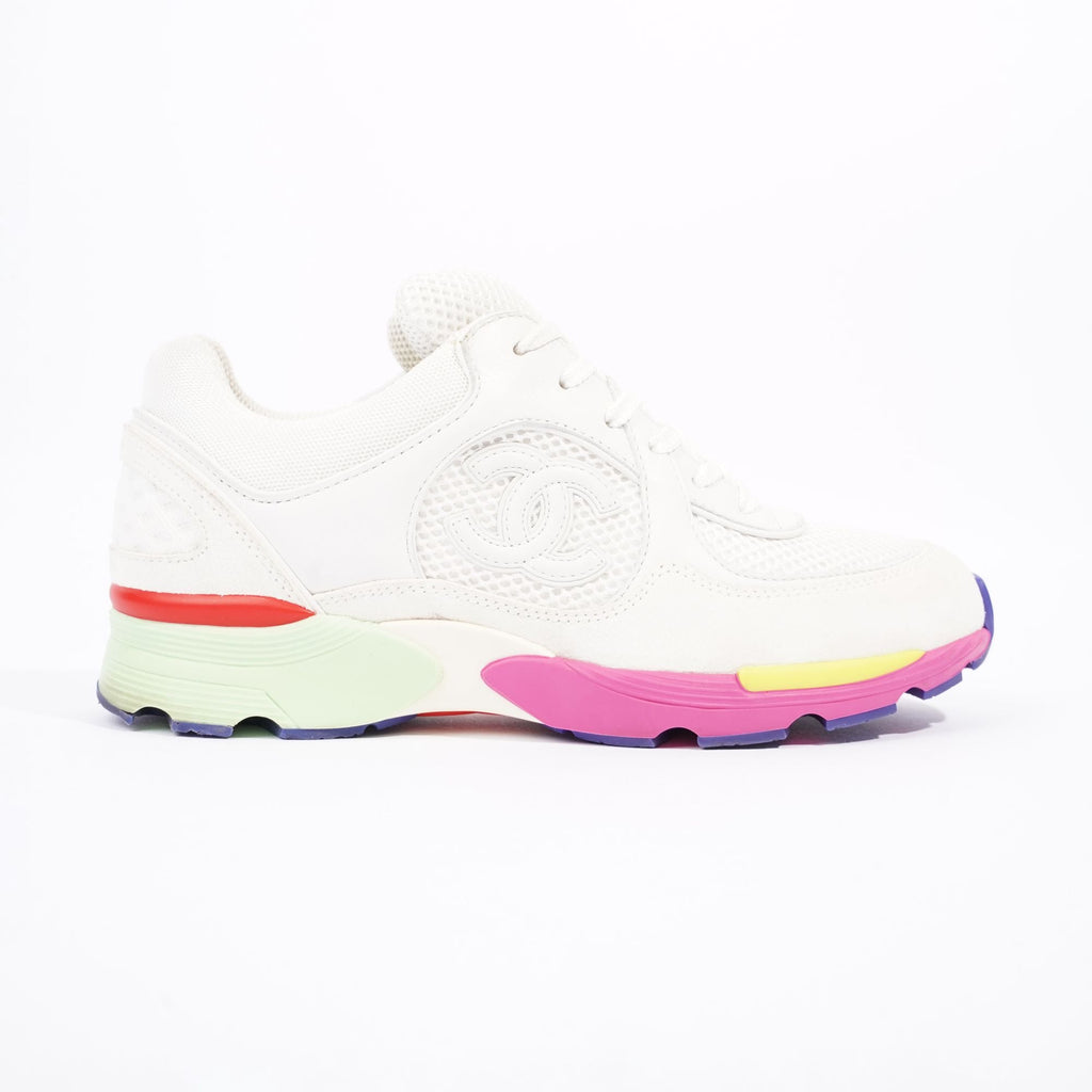 Chanel Womens CC Logo White / Multi Midsole EU 36.5 / UK 3.5