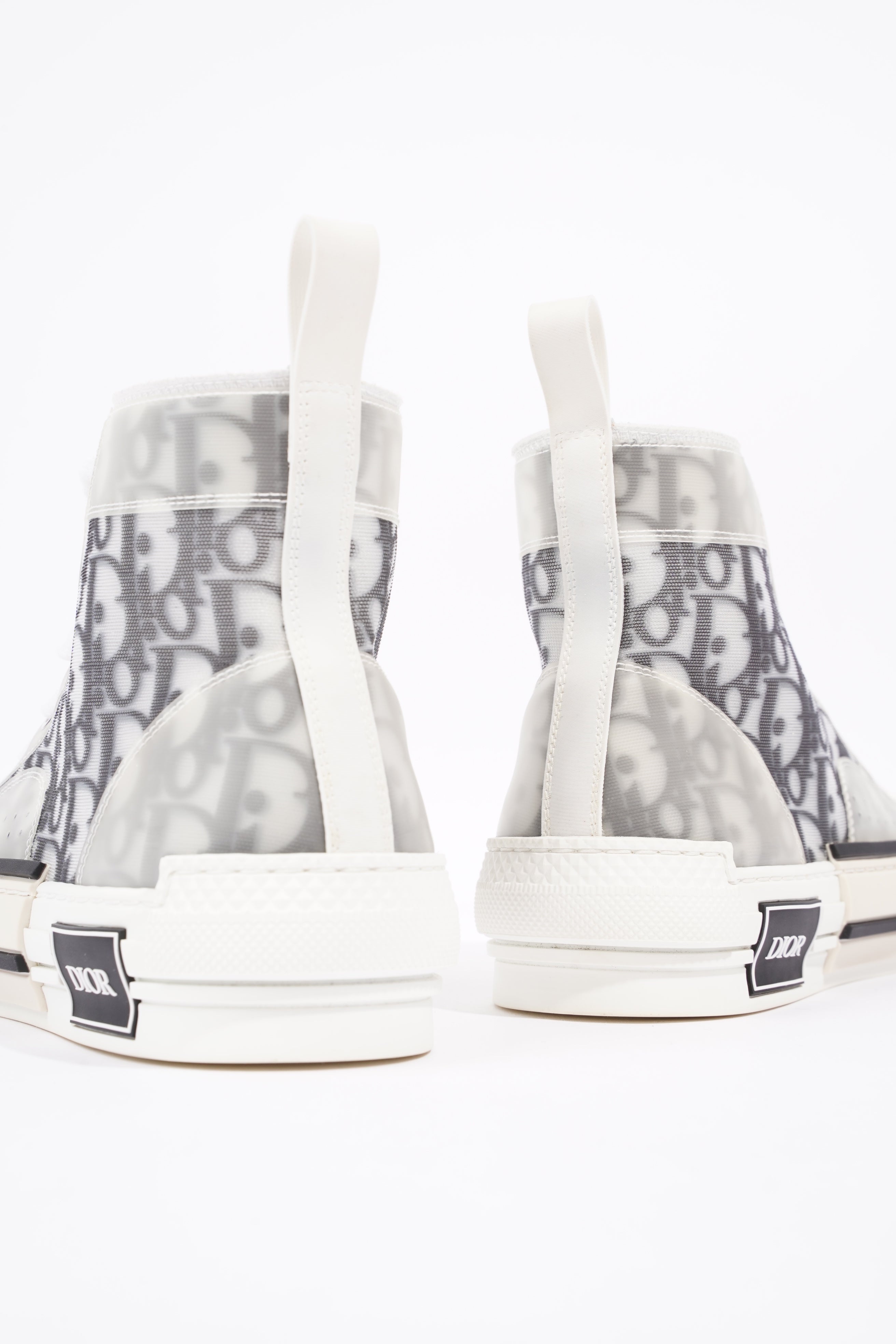 Christian Dior Mens B23 High Top Grey / Oblique EU 40 / UK 6