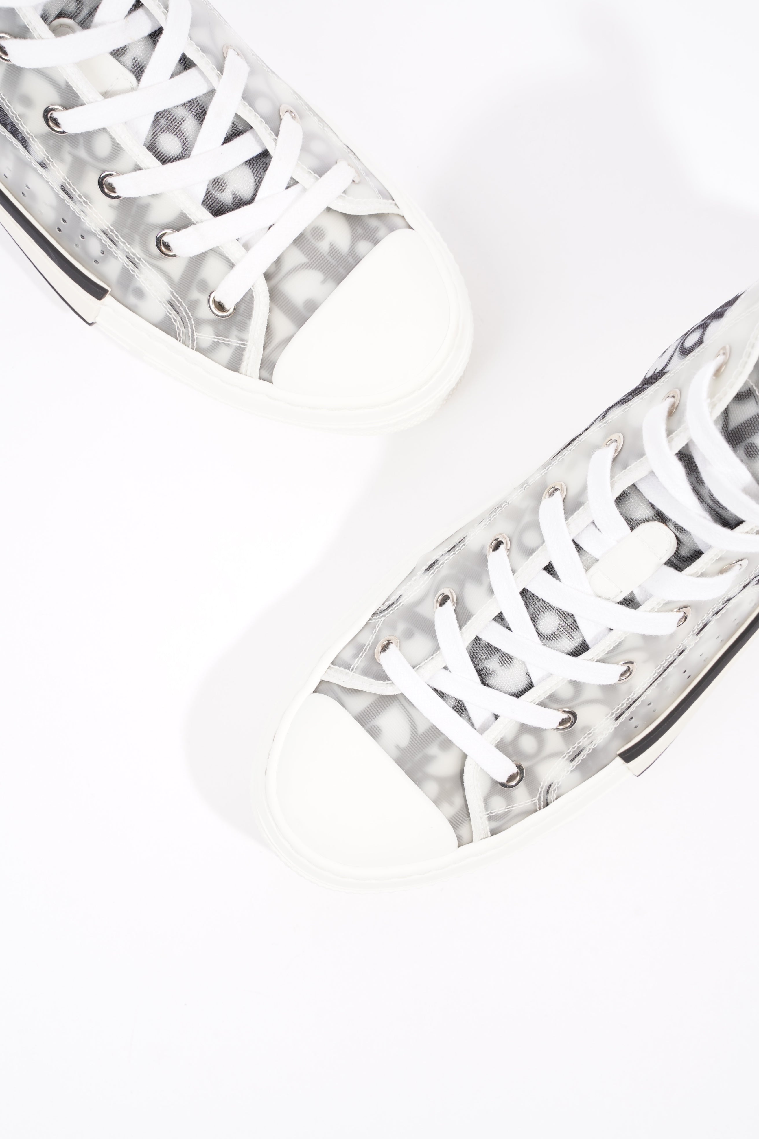 Christian Dior Mens B23 High Top Grey / Oblique EU 40 / UK 6