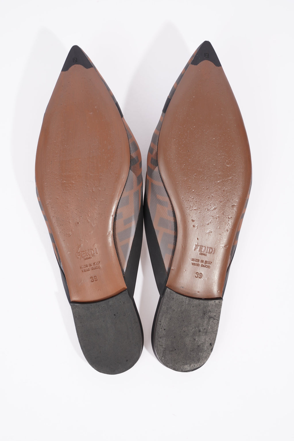 Fendi Womens Mesh Pumps Zucca Print EU 39 / UK 6