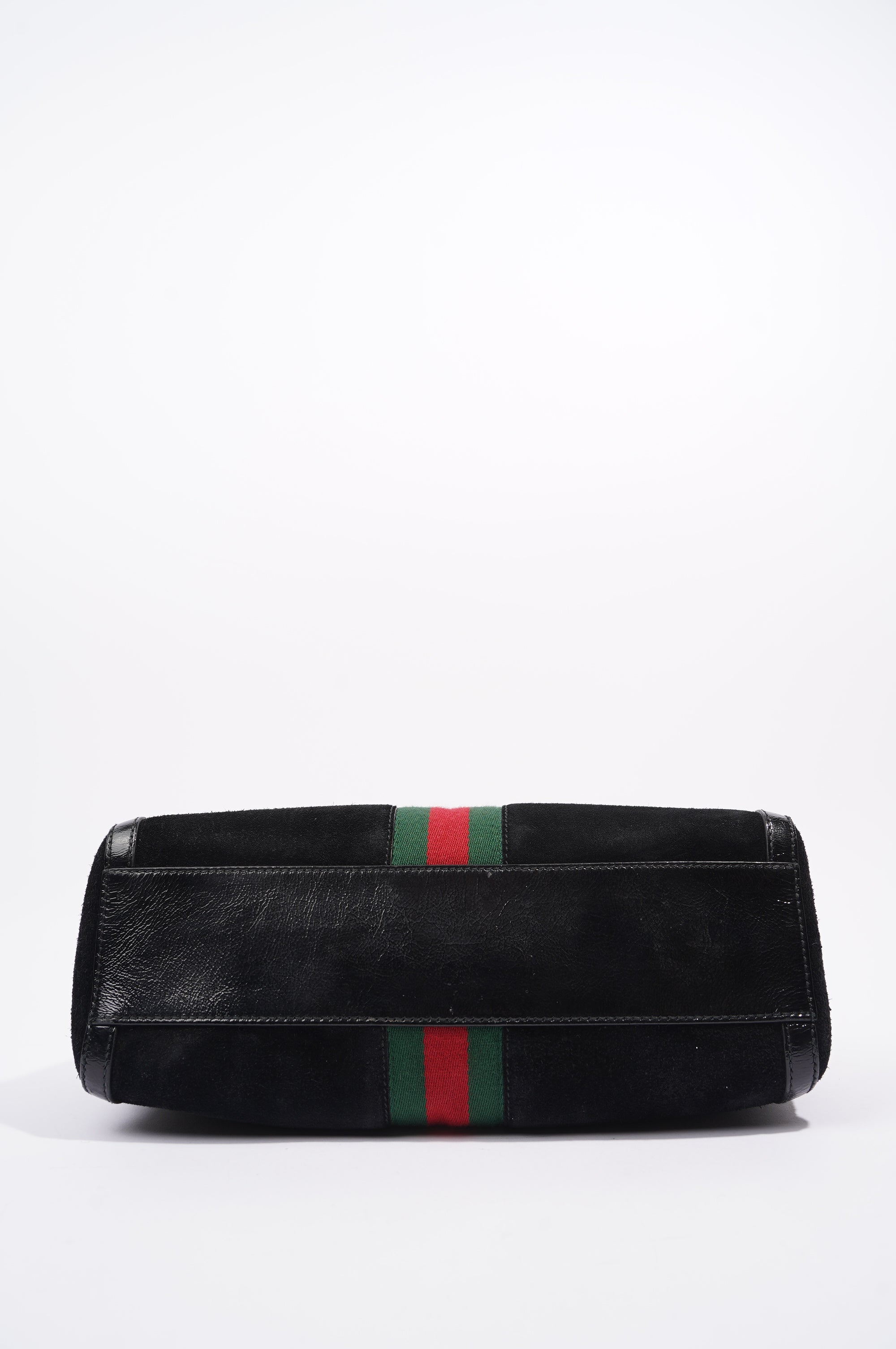 Gucci Womens Ophidia Boston Bag Black / Green / Red