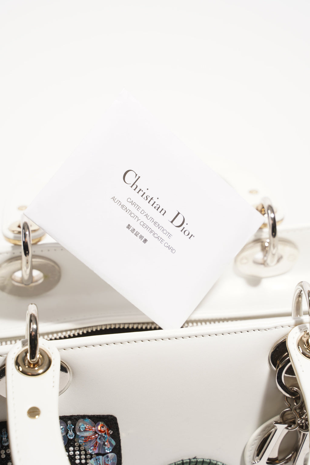 Christian Dior Lady Dior Patch White Medium