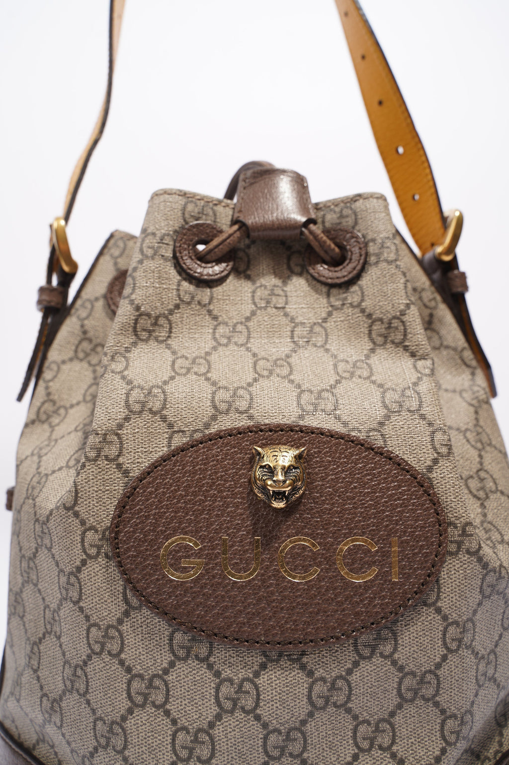 Gucci Neo Vintage Bucket Brown Canvas / Leather