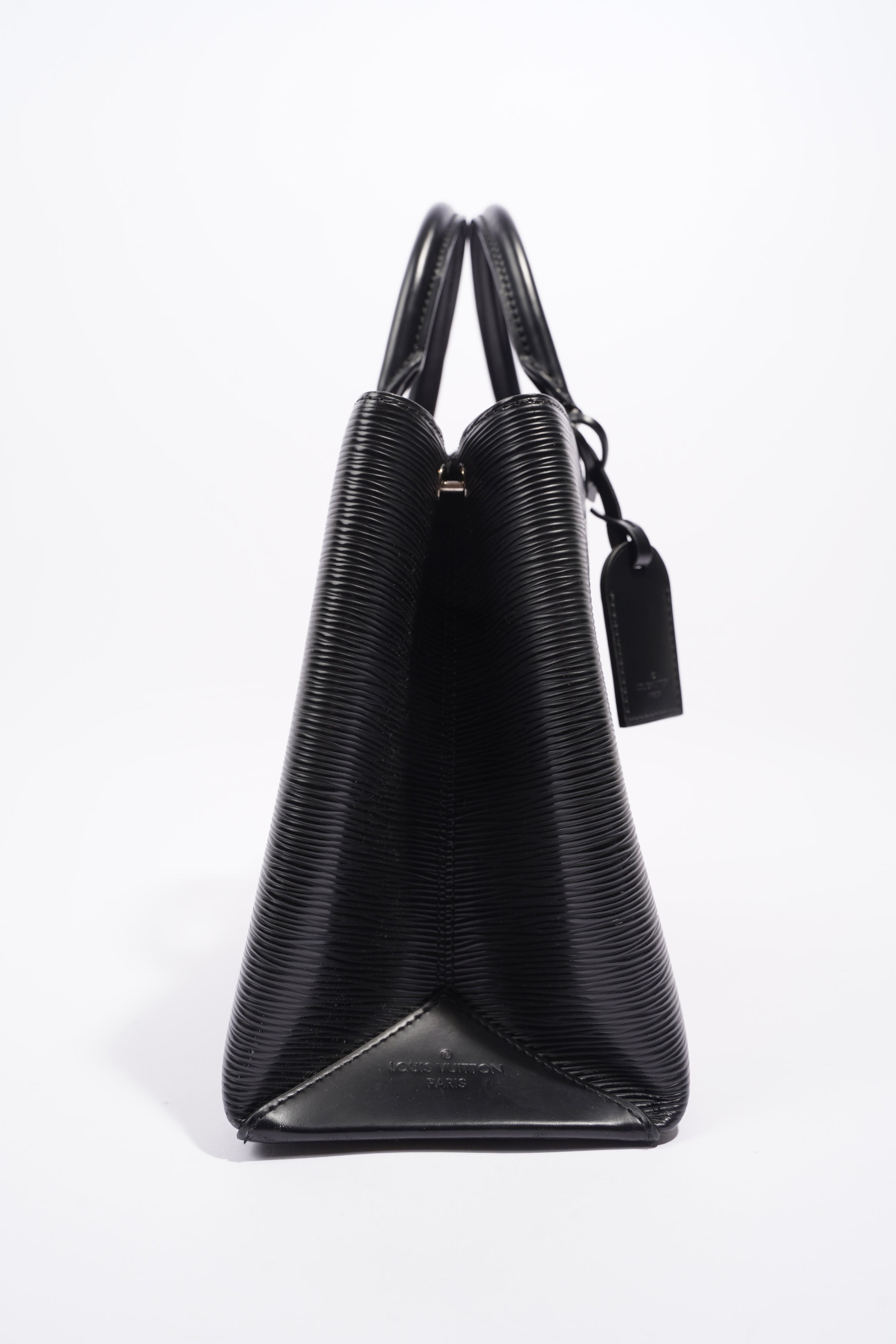 Louis Vuitton Womens Kleber Black Epi Leather MM