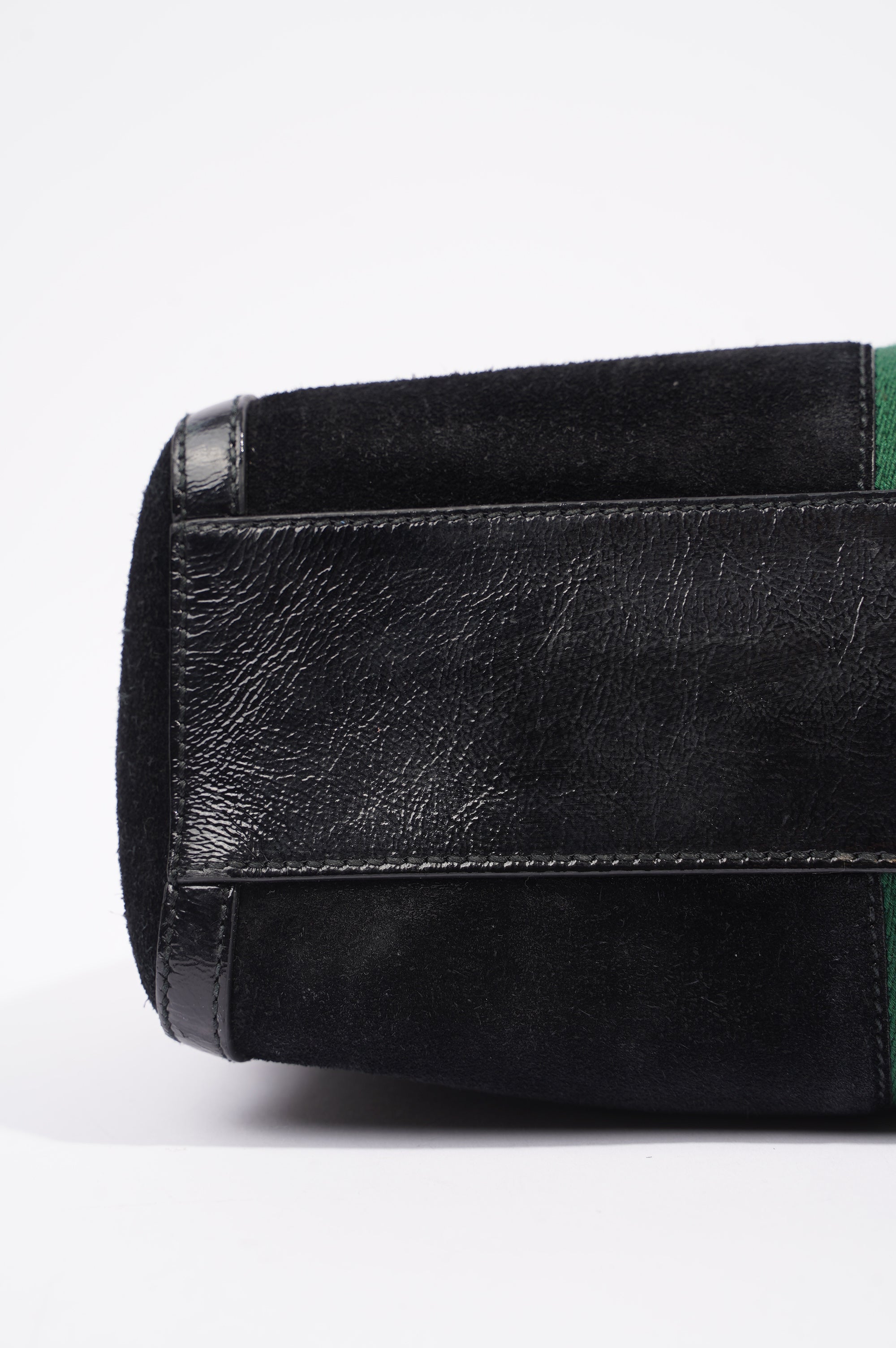 Gucci Womens Ophidia Boston Bag Black / Green / Red