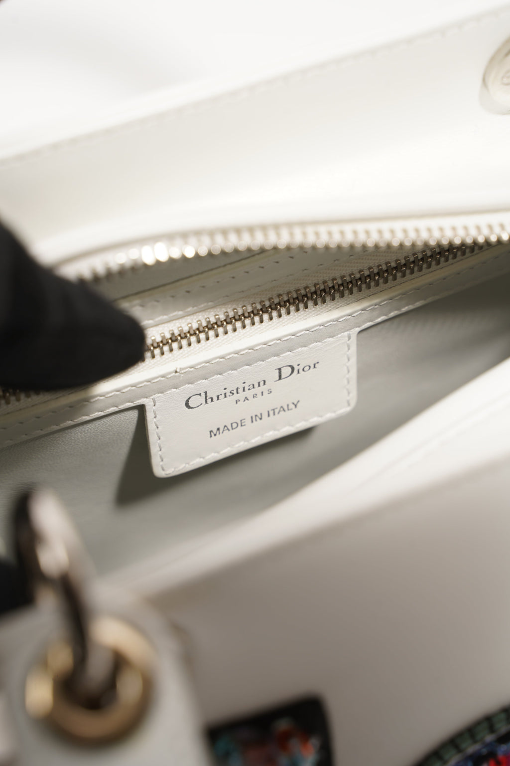 Christian Dior Lady Dior Patch White Medium