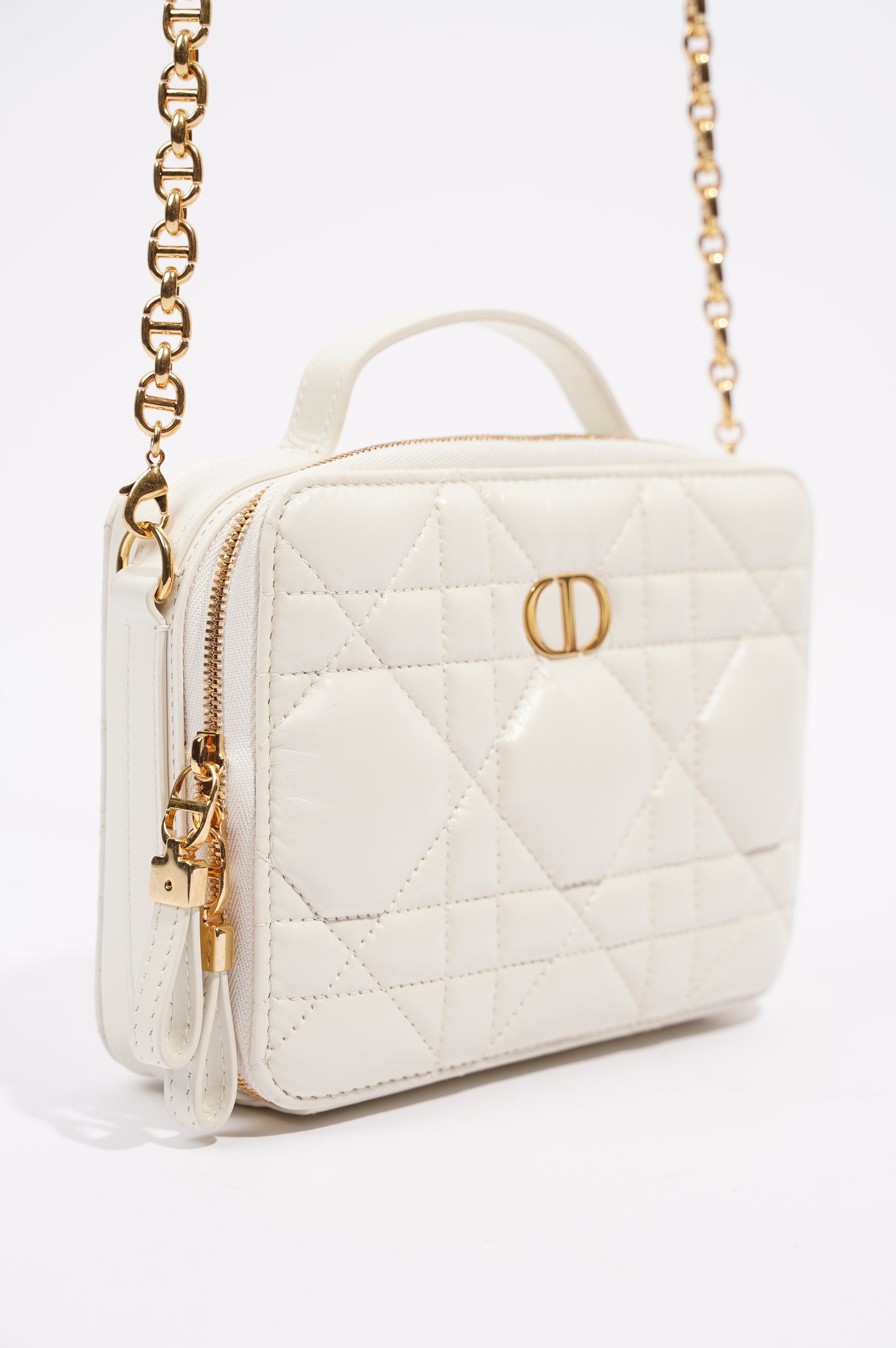 Christian Dior Womens Caro Box Bag Latte