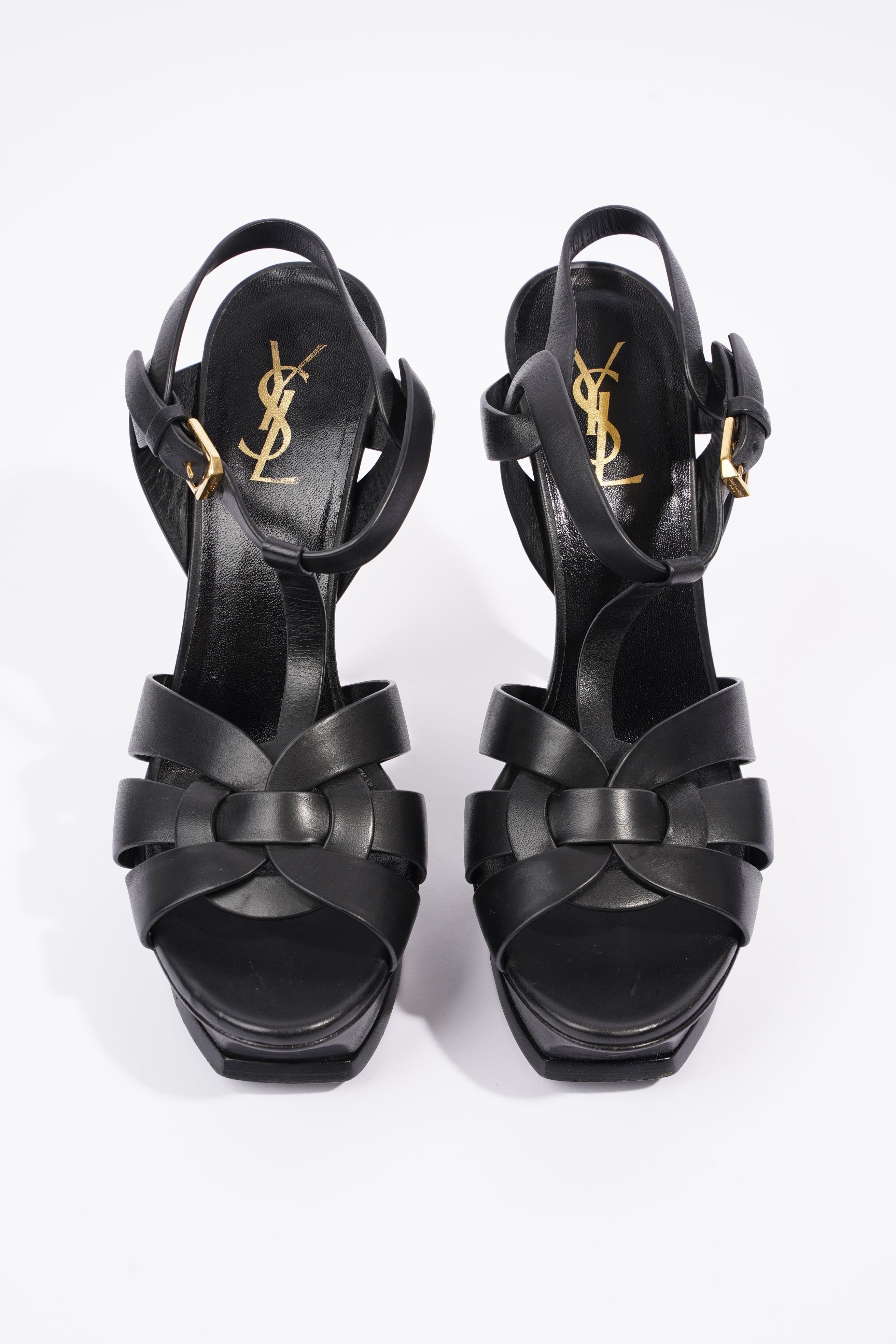 Saint Laurent Womens Tribute Platform Heel 90 Black EU 39.5 / EU 6.5