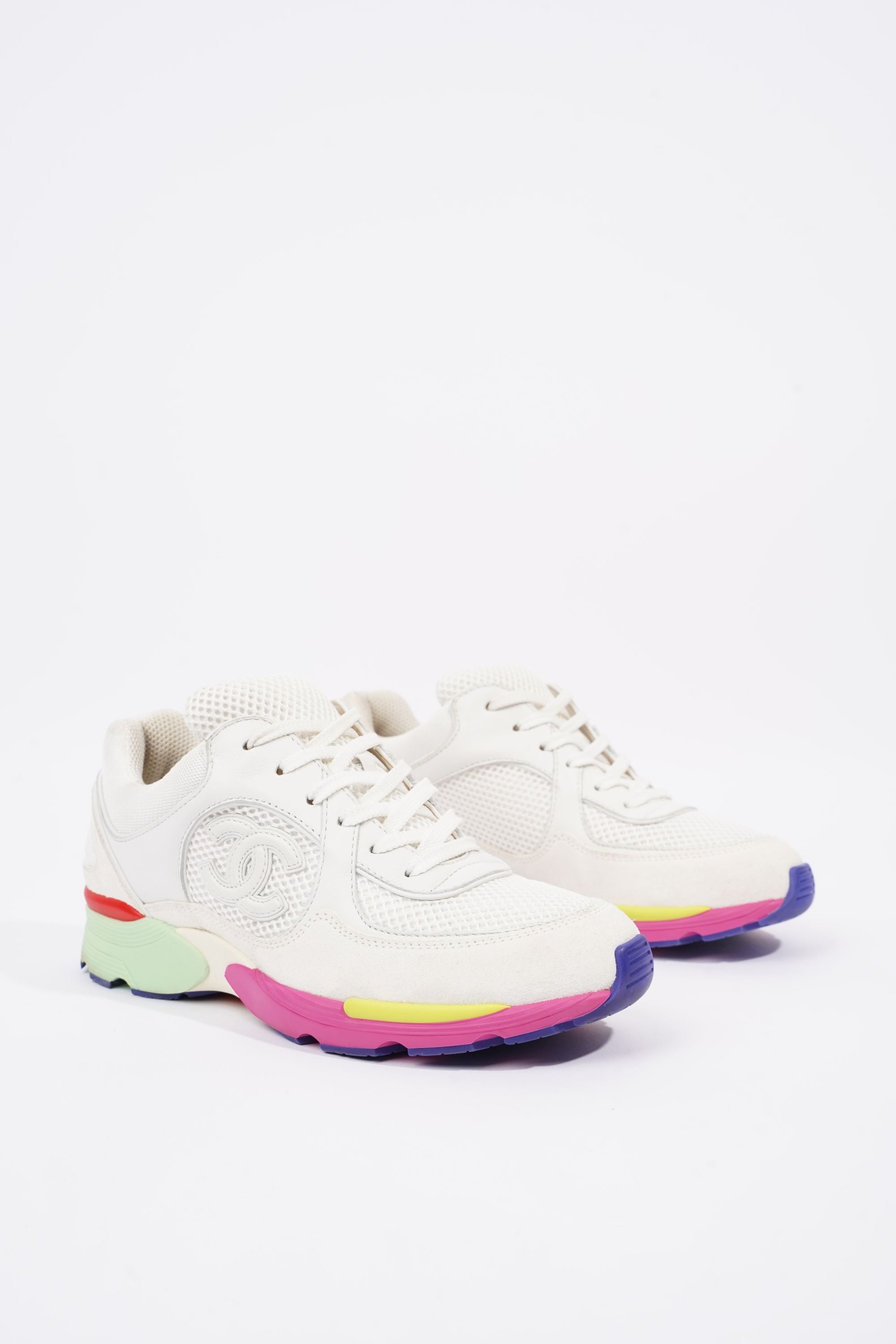 Chanel Womens CC Logo White / Multi Midsole EU 36.5 / UK 3.5