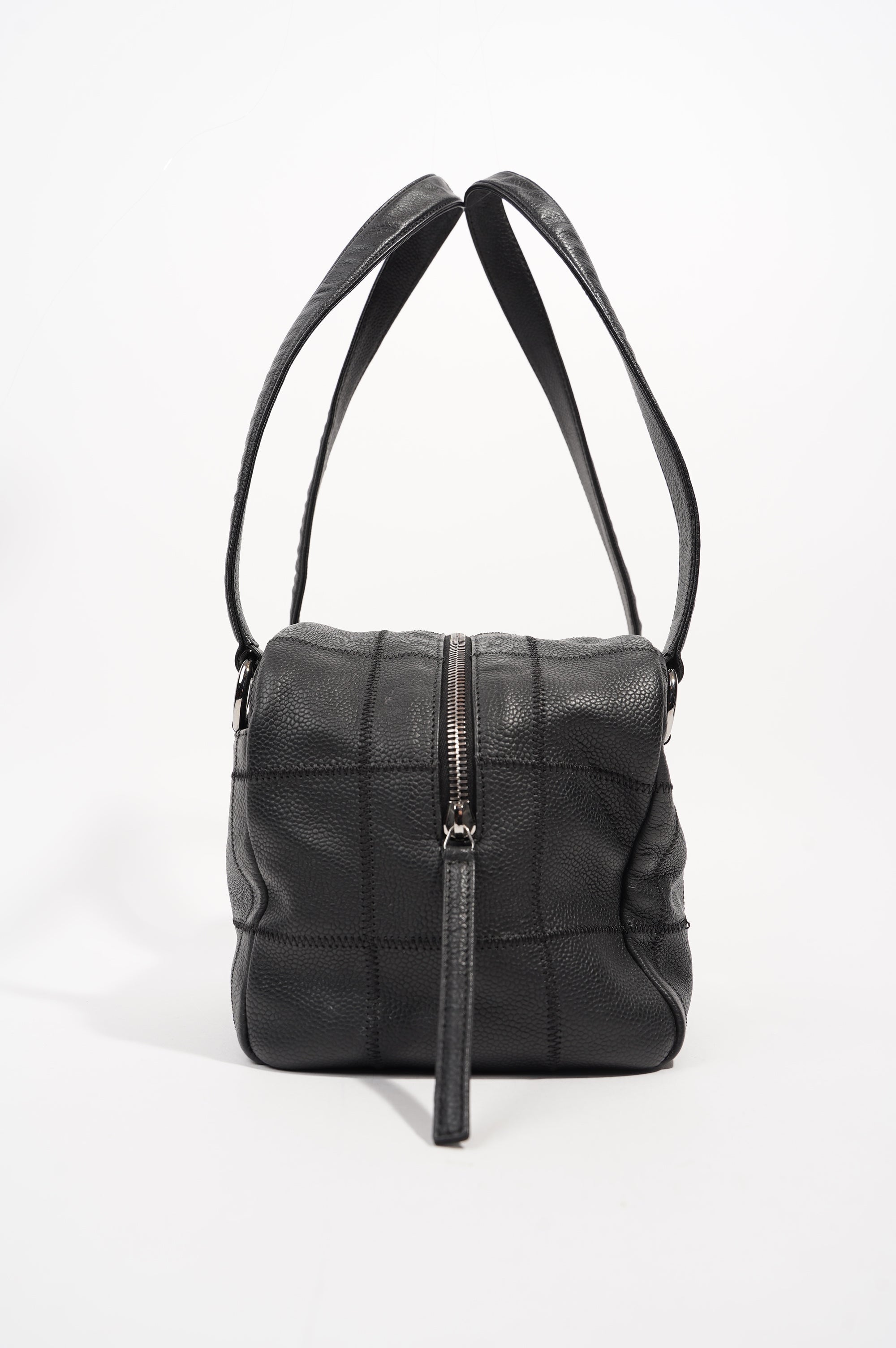 Chanel Womens Chocolate Box Bowling Bag Small