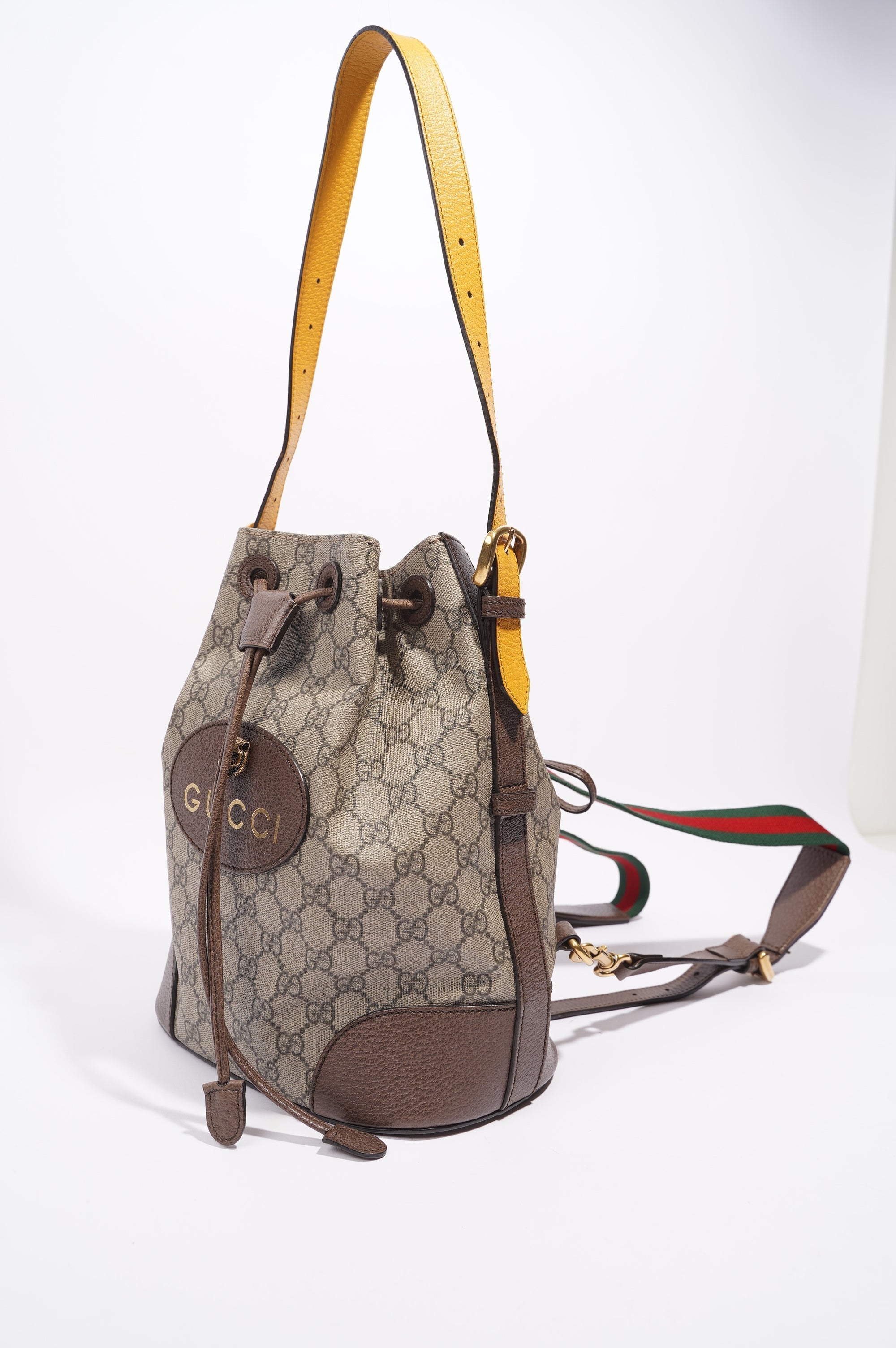 Gucci Neo Vintage Bucket Brown Canvas / Leather
