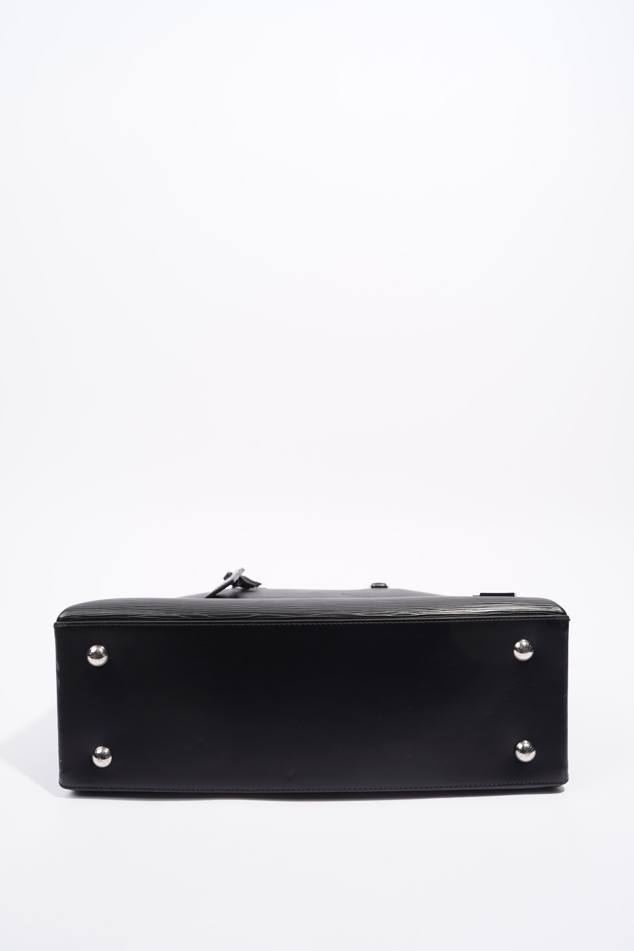 Louis Vuitton Womens Kleber Black Epi Leather MM