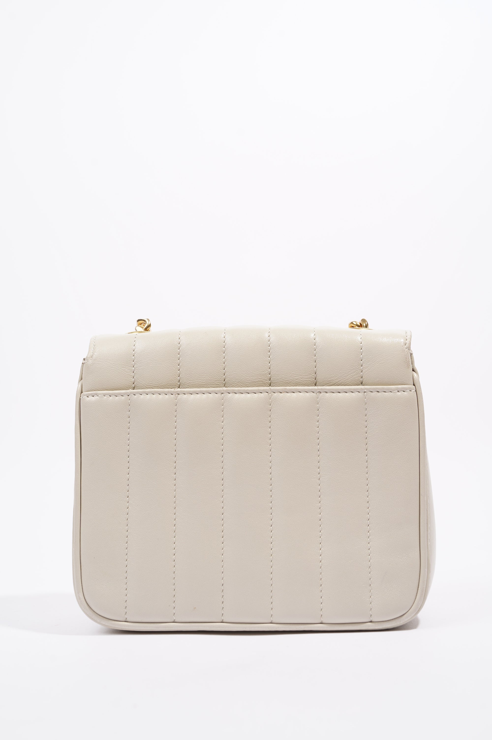 Saint Laurent Womens Vicky Bag White Small