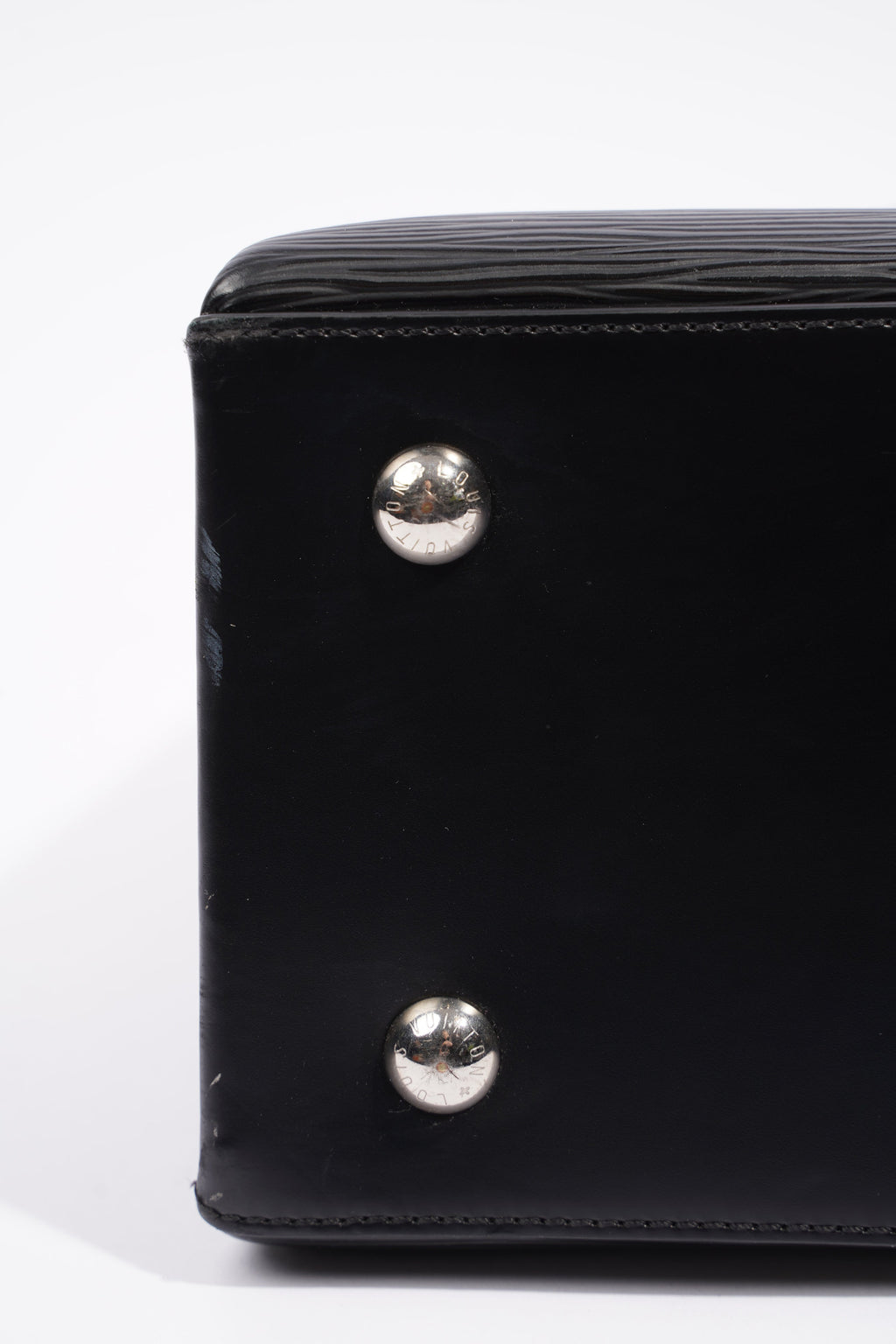 Louis Vuitton Womens Kleber Black Epi Leather MM