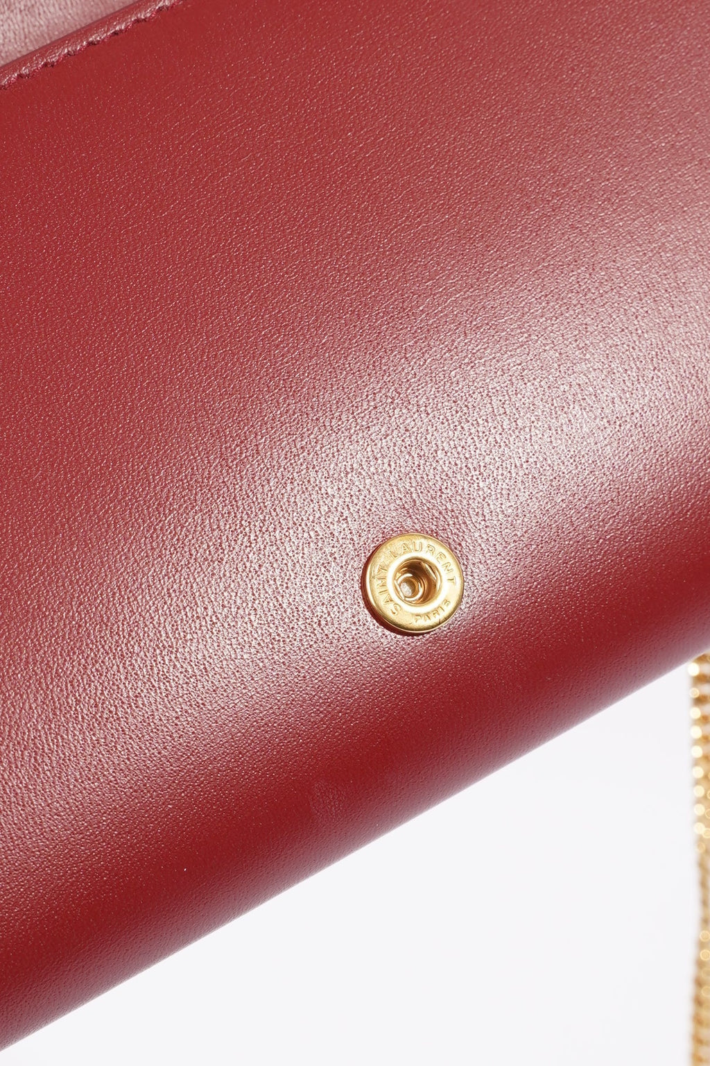 Saint Laurent Womens Mini Paris Bag Red Leather