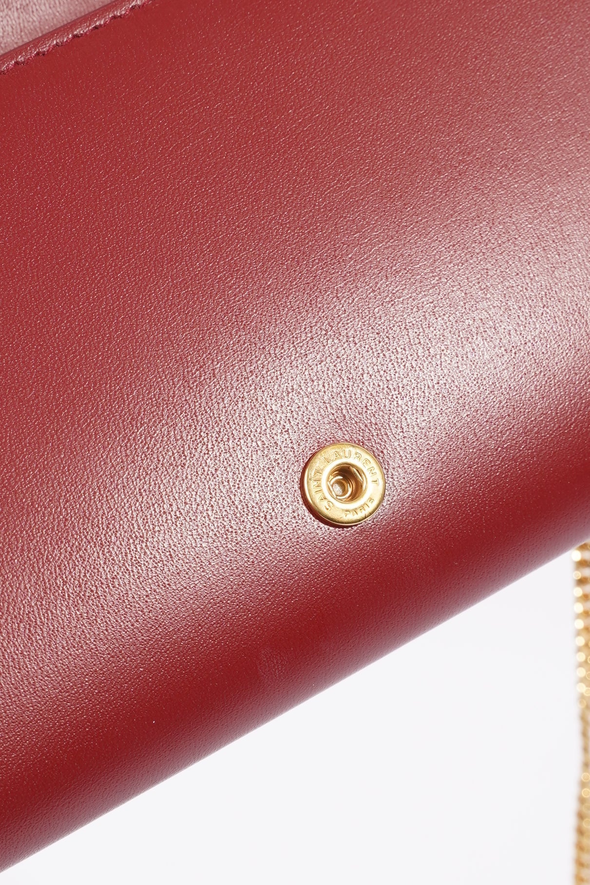 Saint Laurent Womens Mini Paris Bag Red Leather