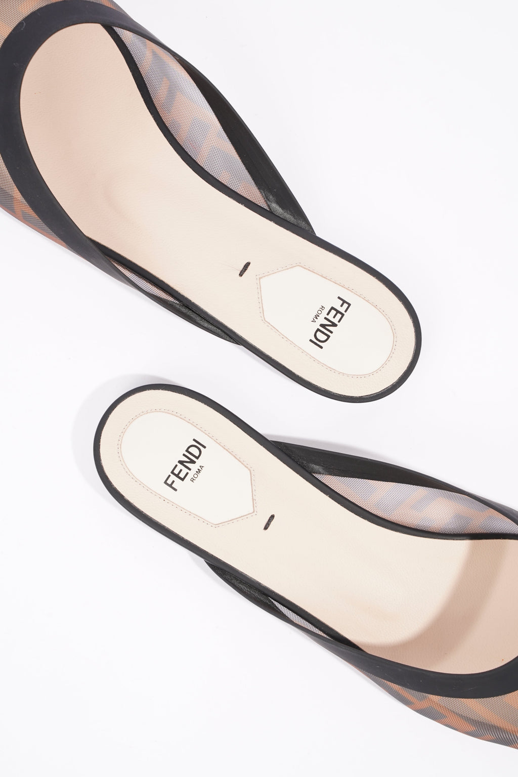Fendi Womens Mesh Pumps Zucca Print EU 39 / UK 6
