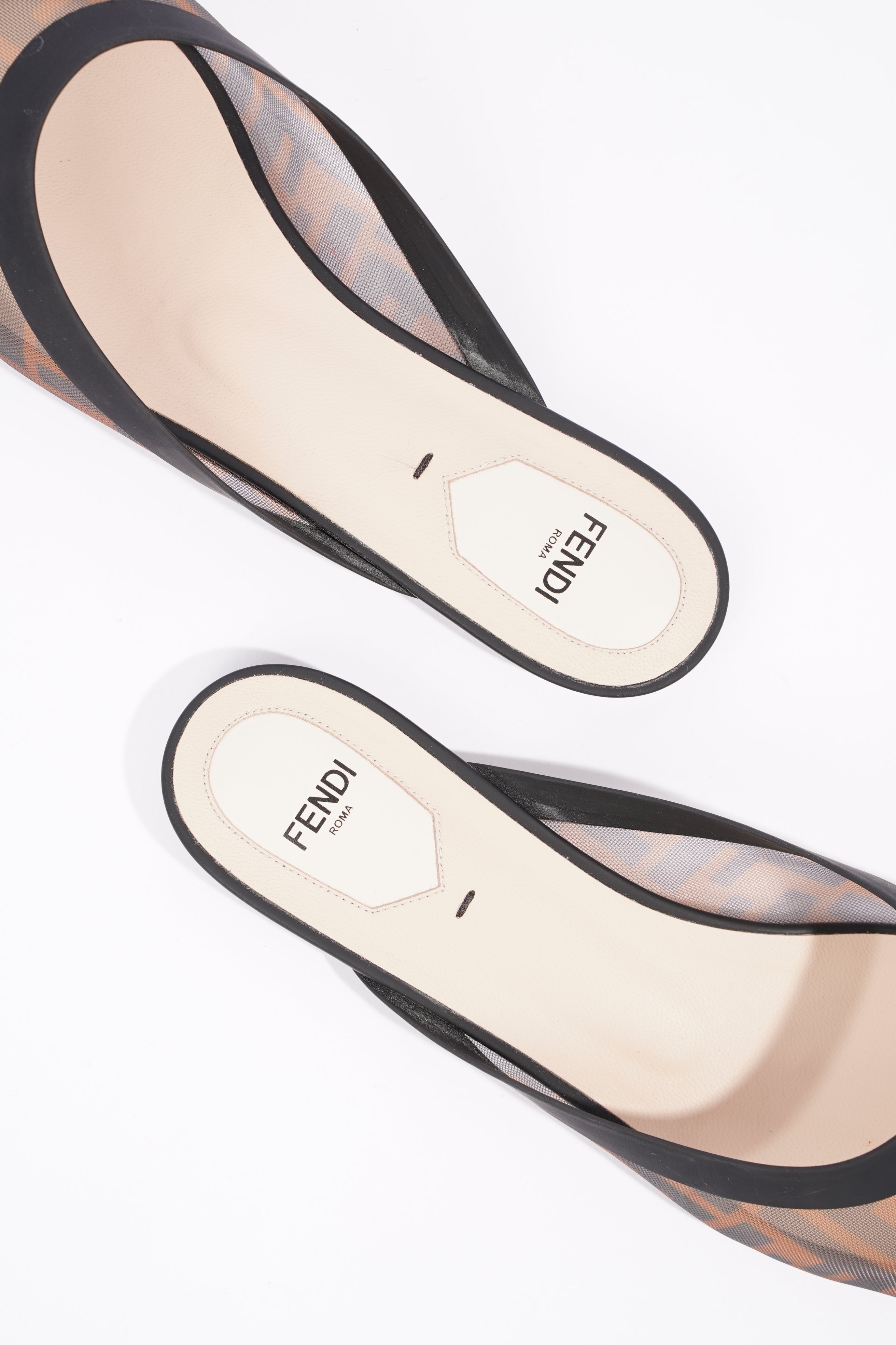 Fendi Womens Mesh Pumps Zucca Print EU 39 / UK 6